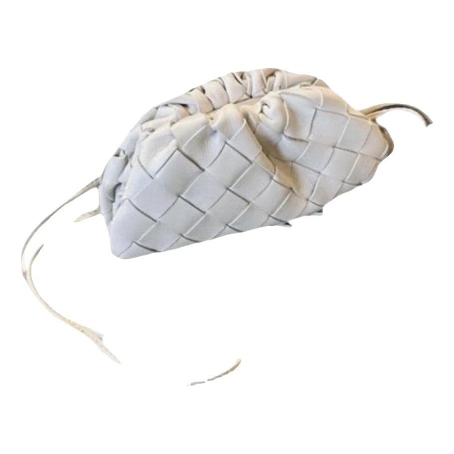 Pouch leather clutch bag