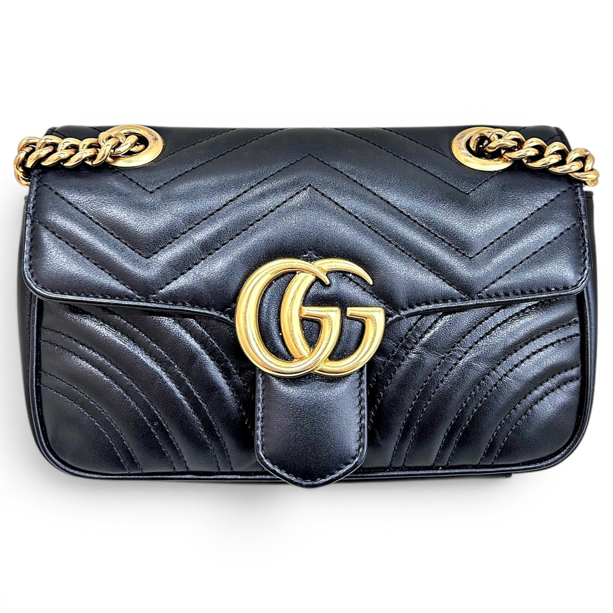 GG Marmont Flap leather handbag