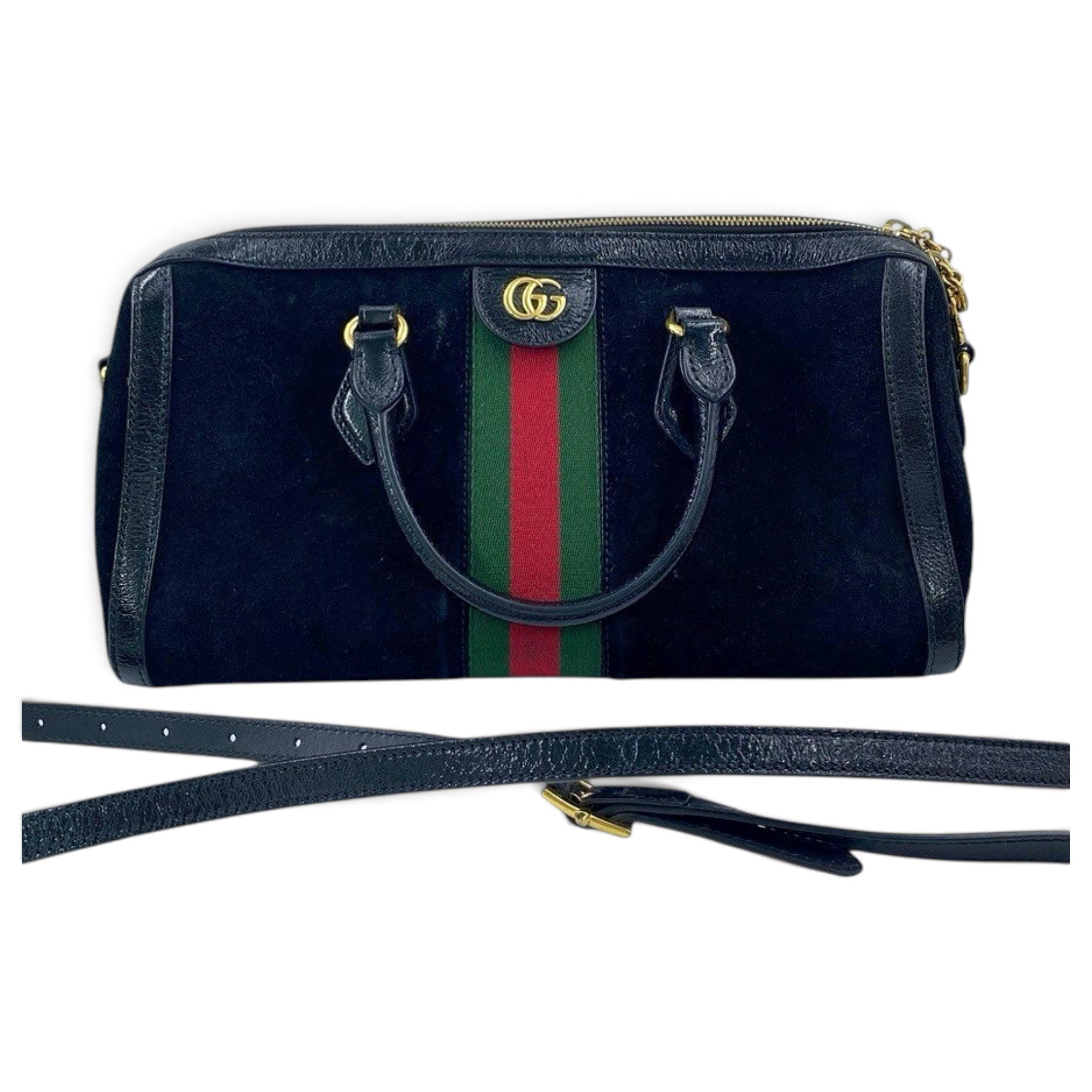 Ophidia Boston leather handbag