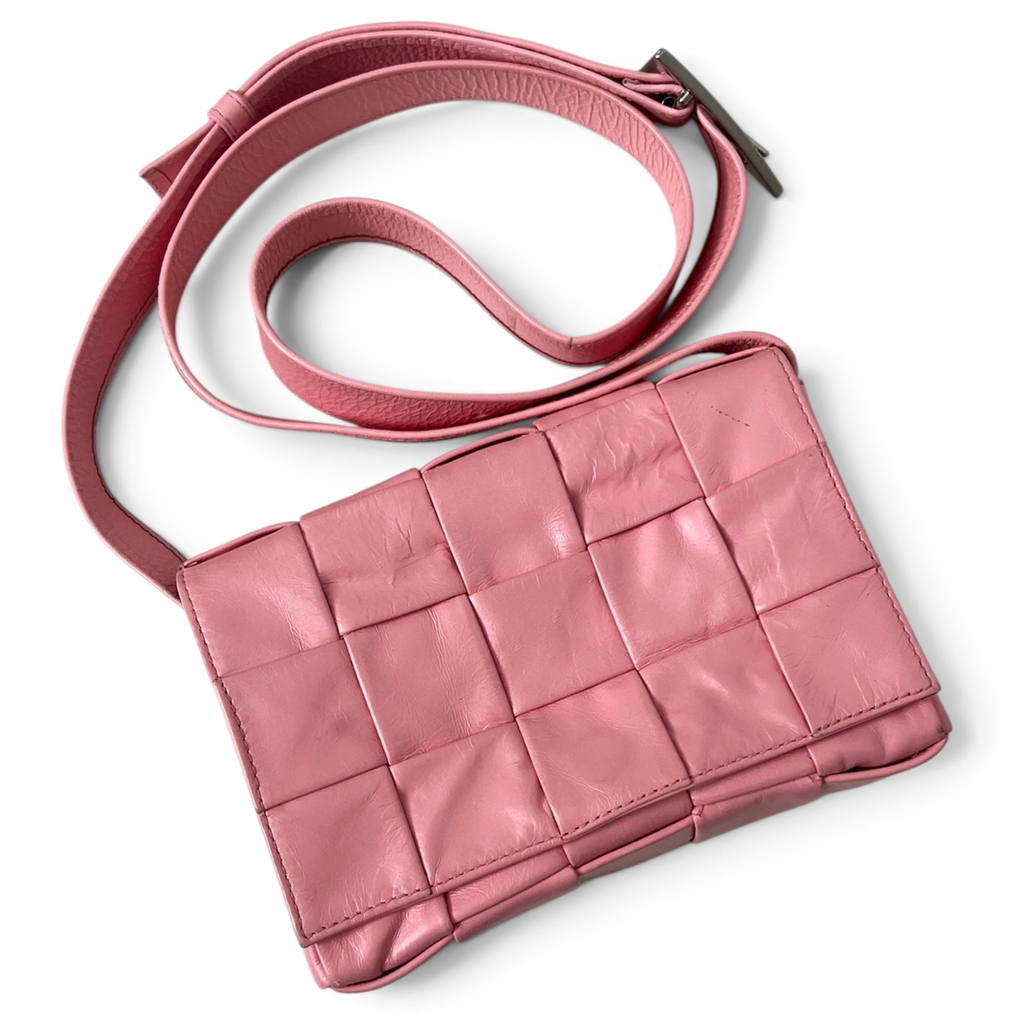 Cassette leather crossbody bag