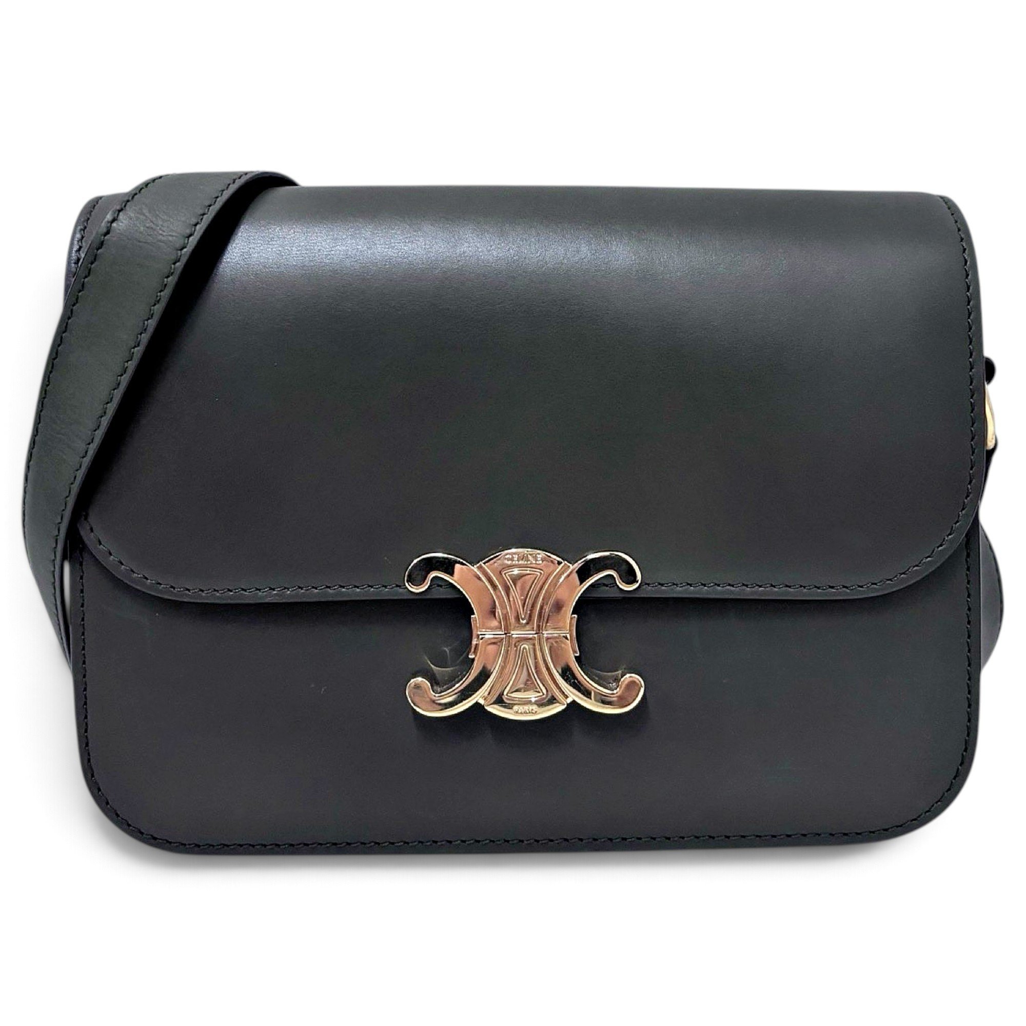 Triomphe leather crossbody bag