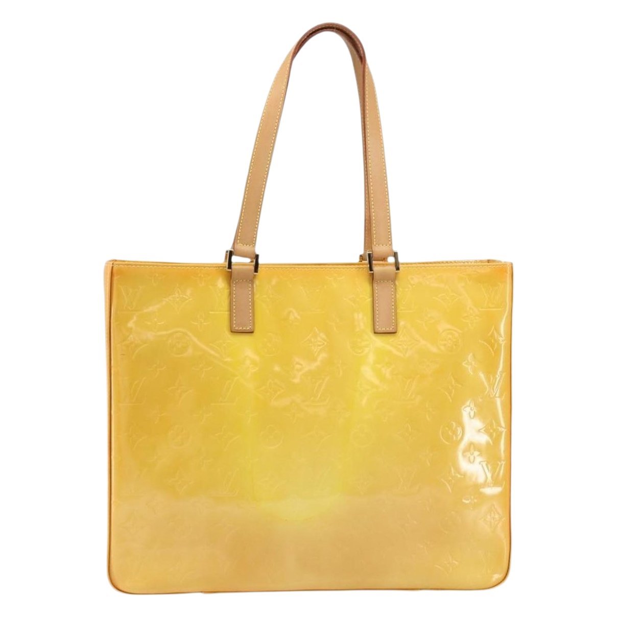 Columbus patent leather tote