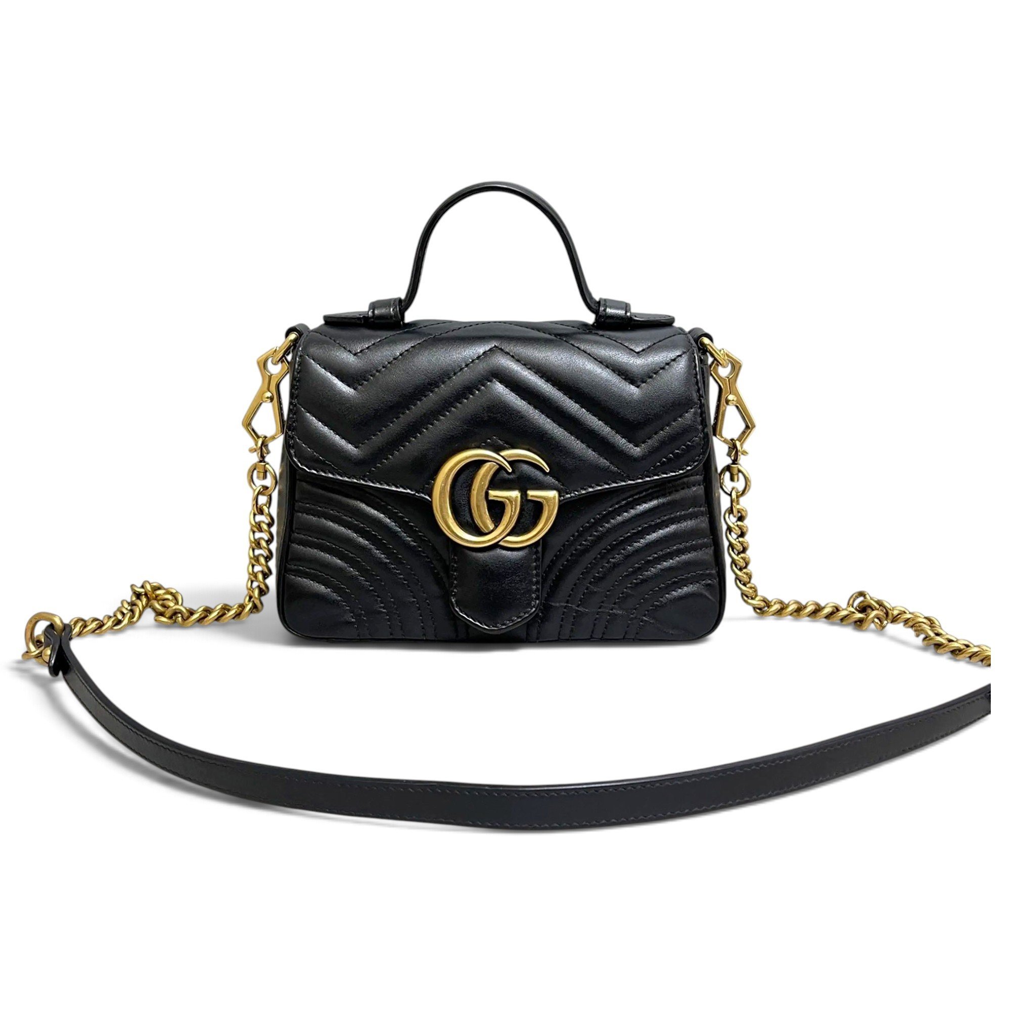GG Marmont Flap leather handbag