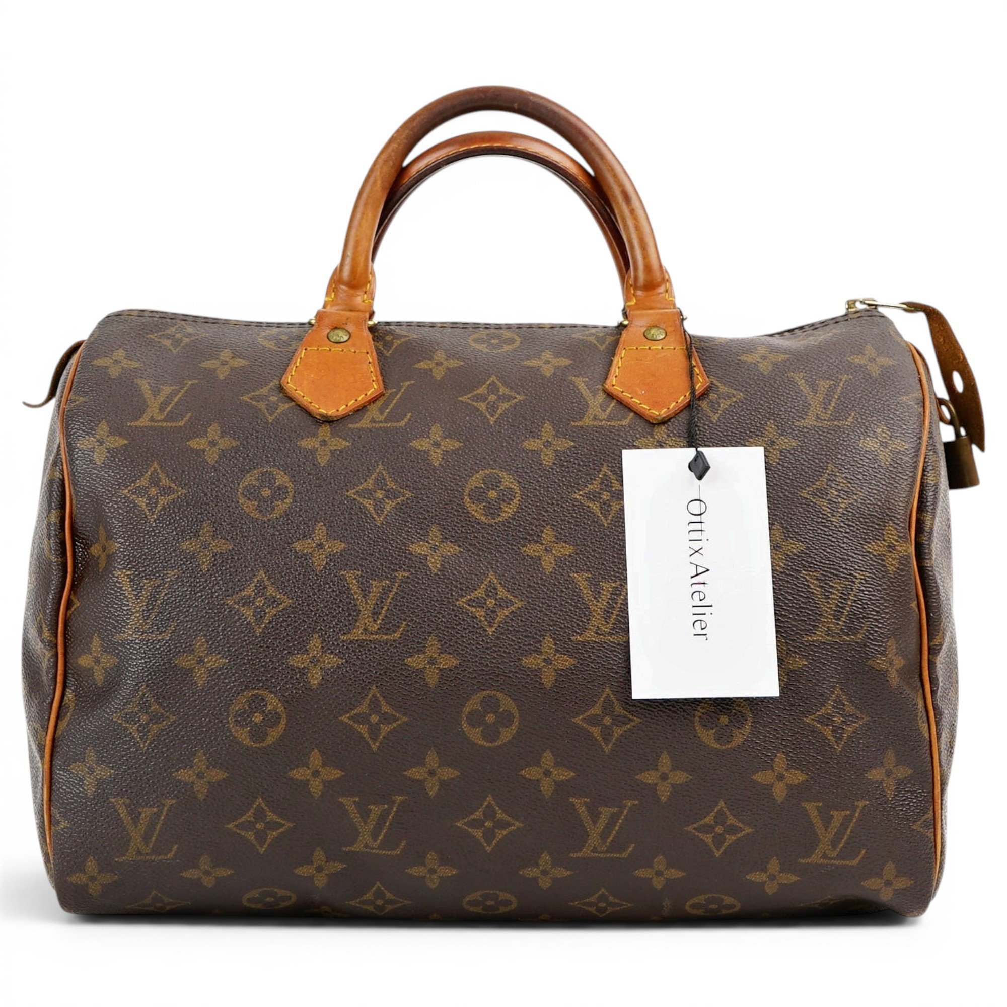 Speedy leather handbag