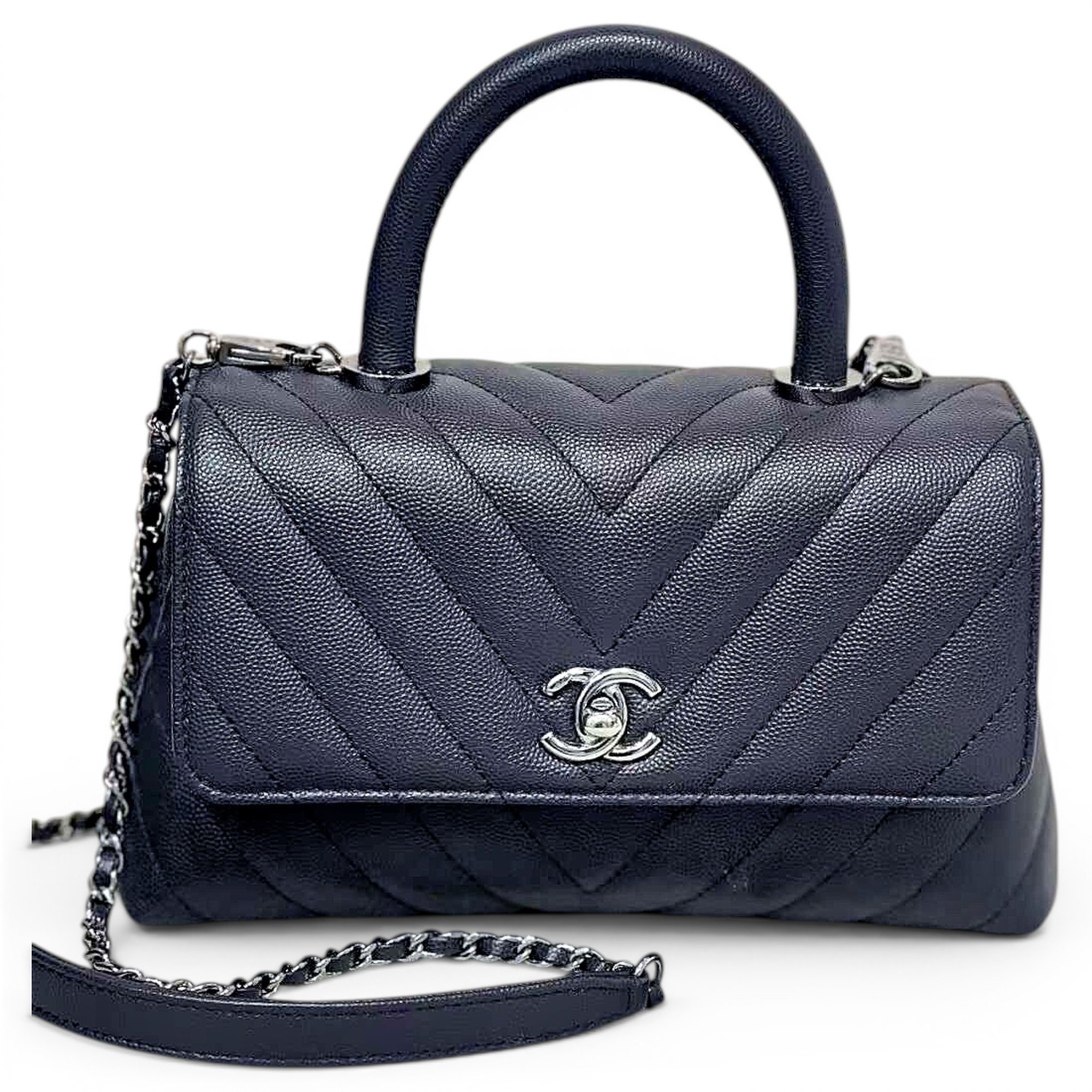 Coco Handle leather handbag