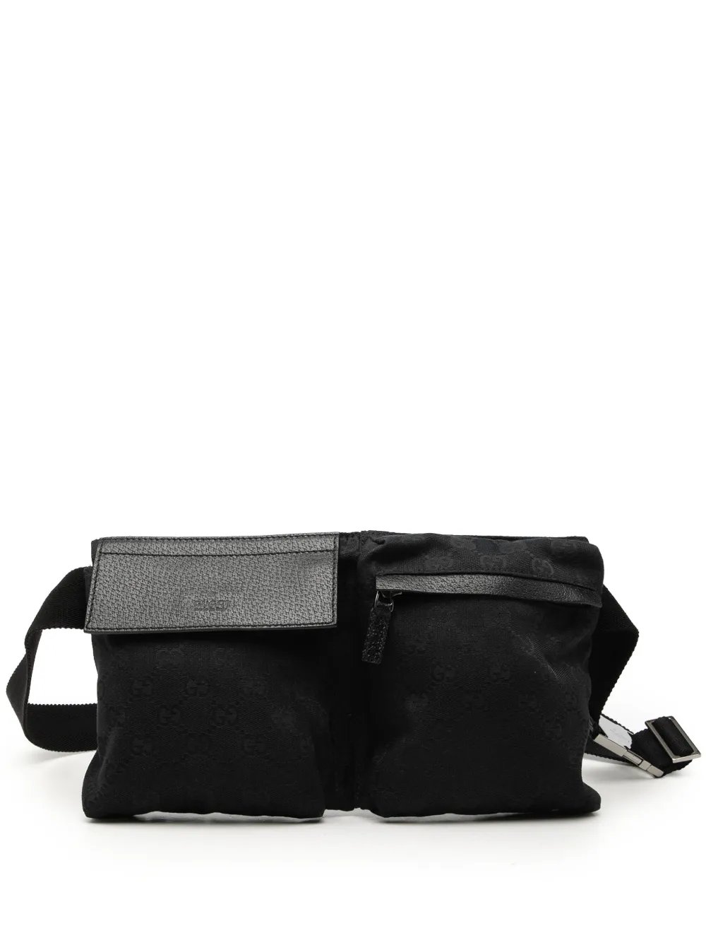 2000-2015 GG Canvas Double Pocket belt bag