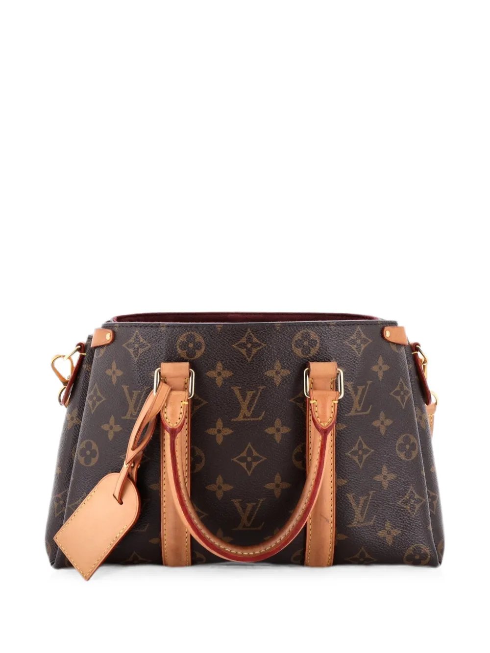 Soufflot Tote Monogram Canvas with Leather BB satchel