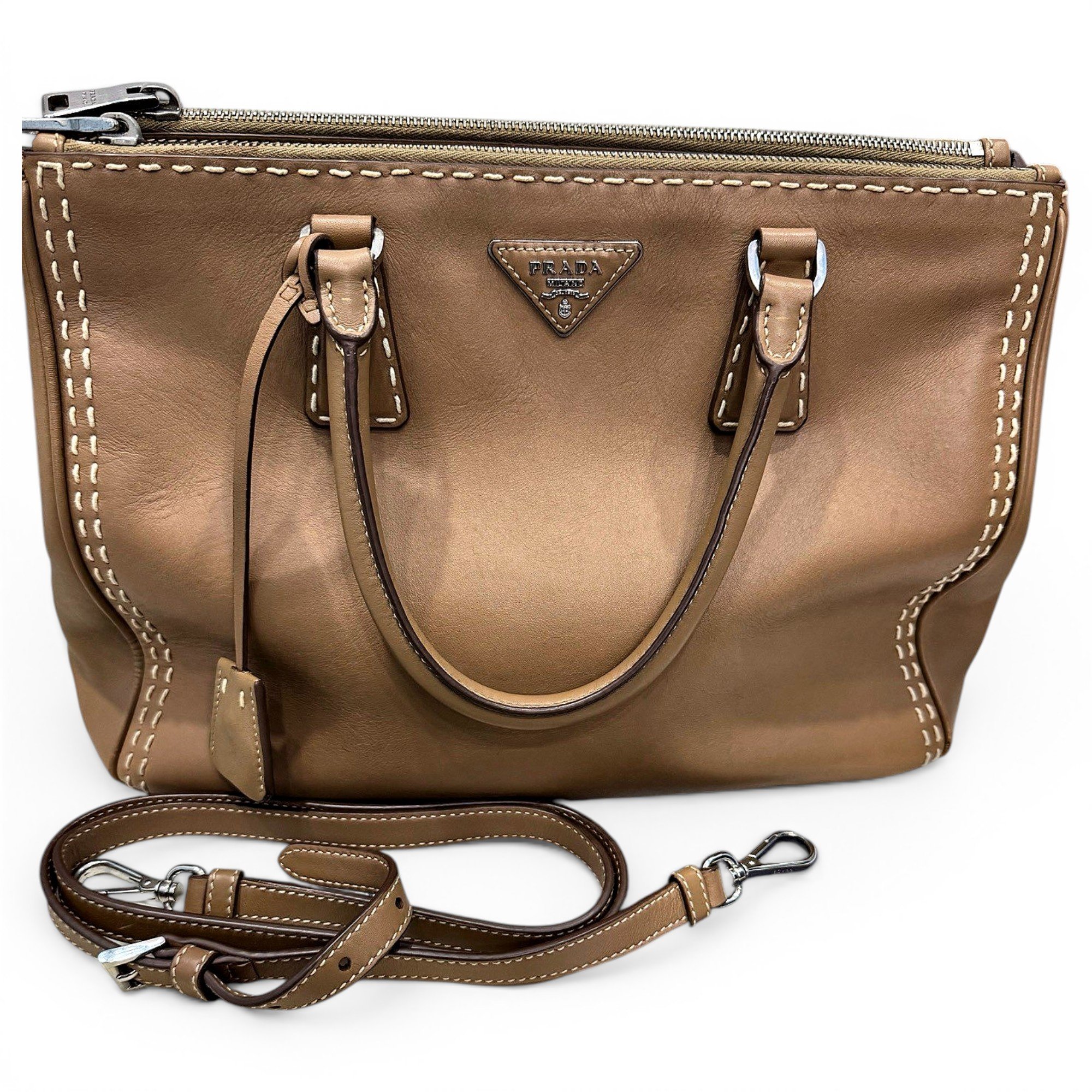 Galleria leather handbag