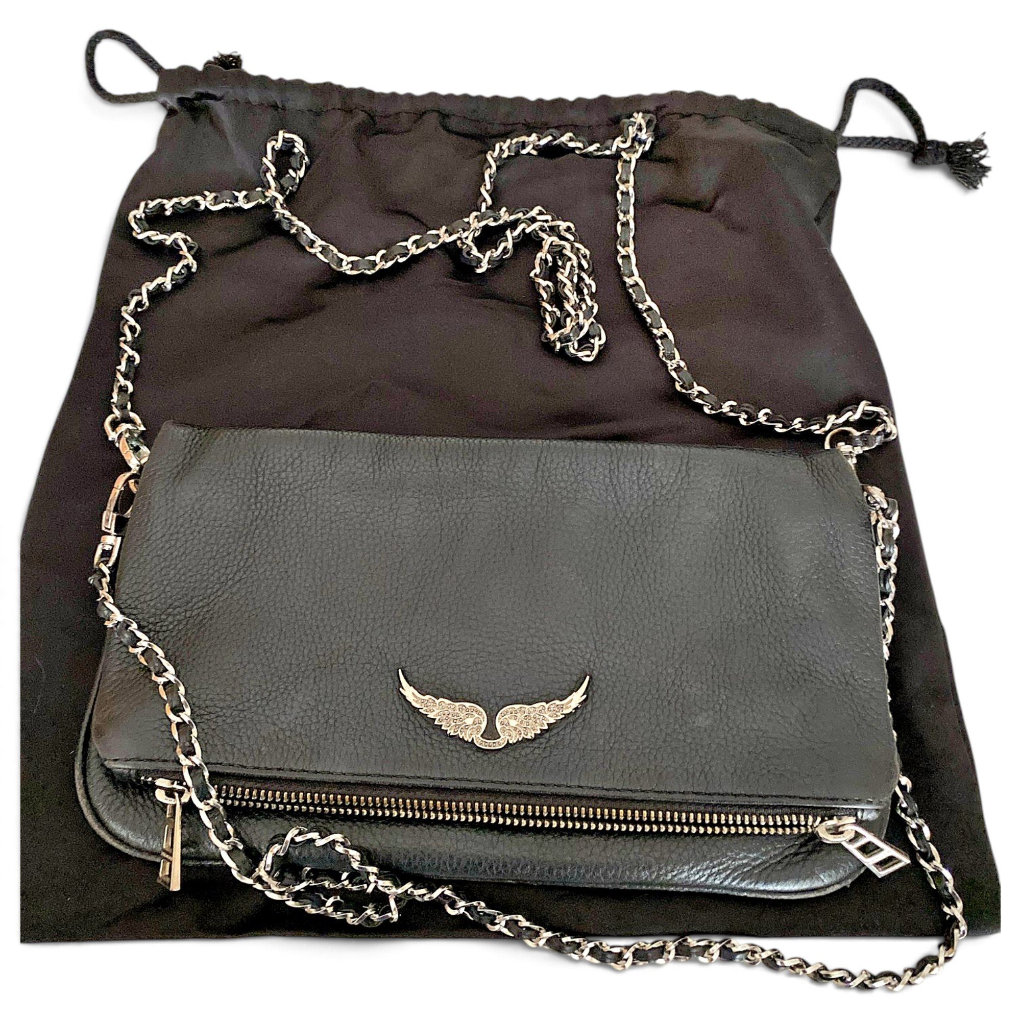 Rock leather crossbody bag