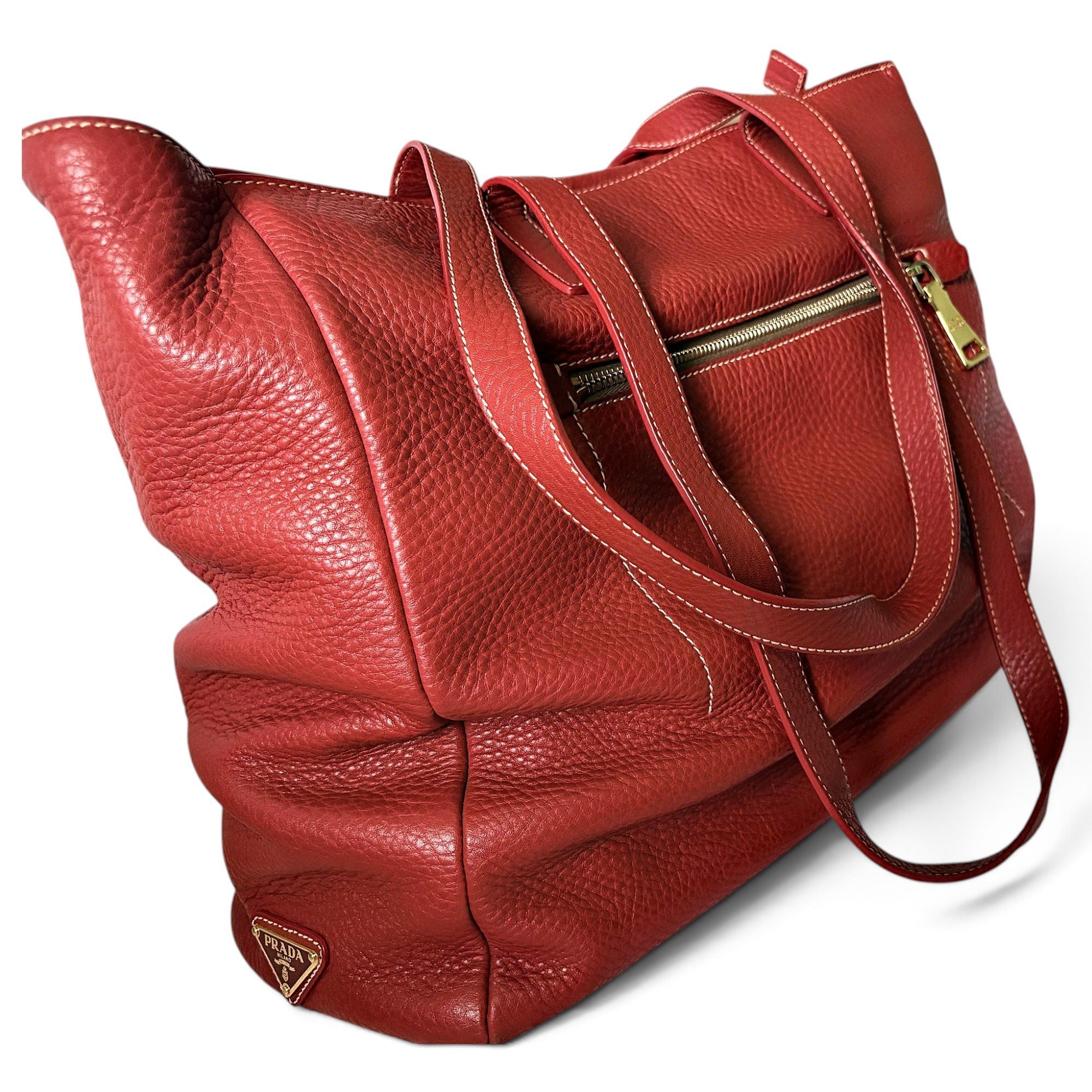 Leather tote