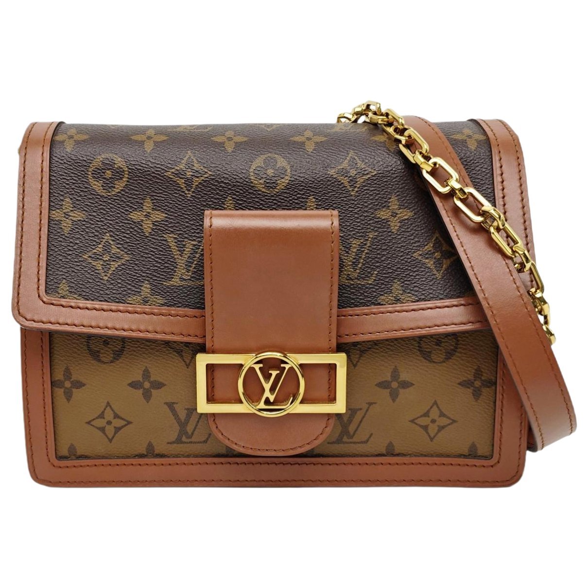 Dauphine leather crossbody bag