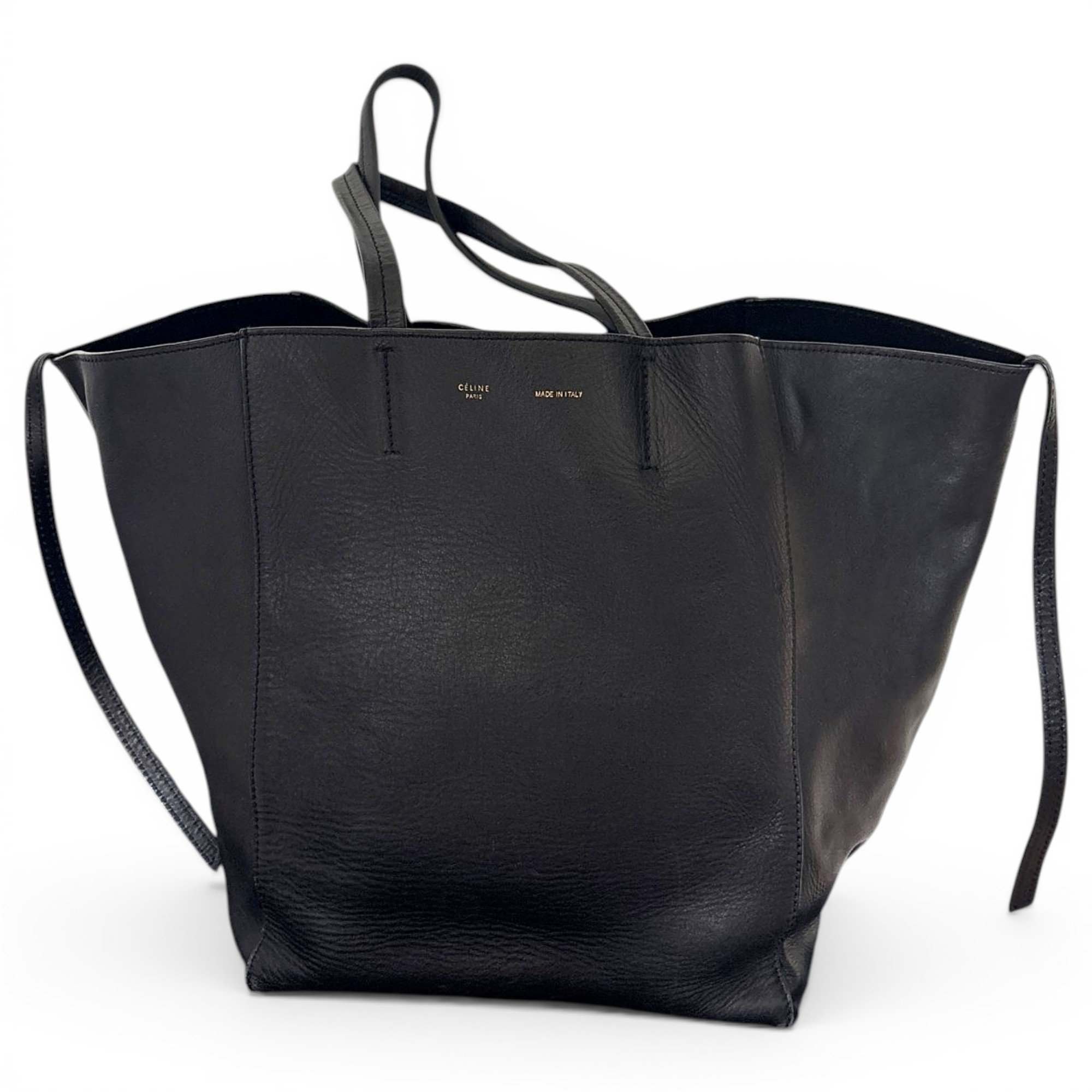 Cabas leather handbag