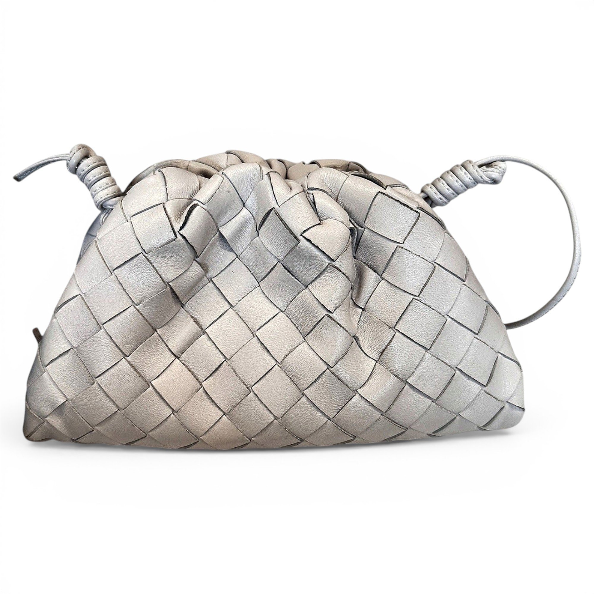Pouch leather handbag
