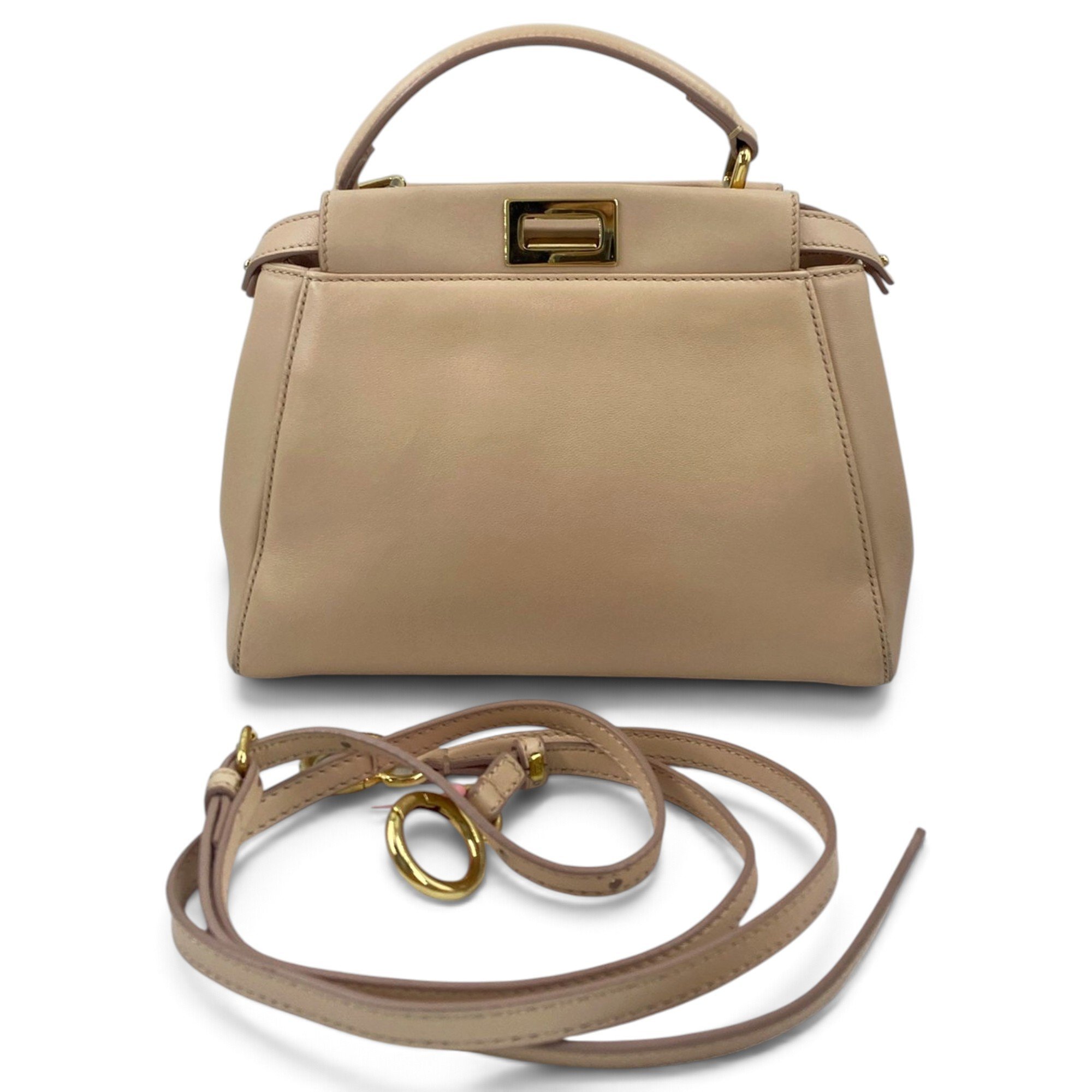 Peekaboo leather handbag