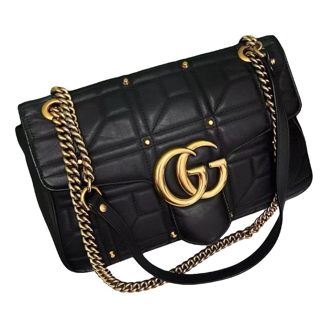 GG Marmont Flap leather crossbody bag