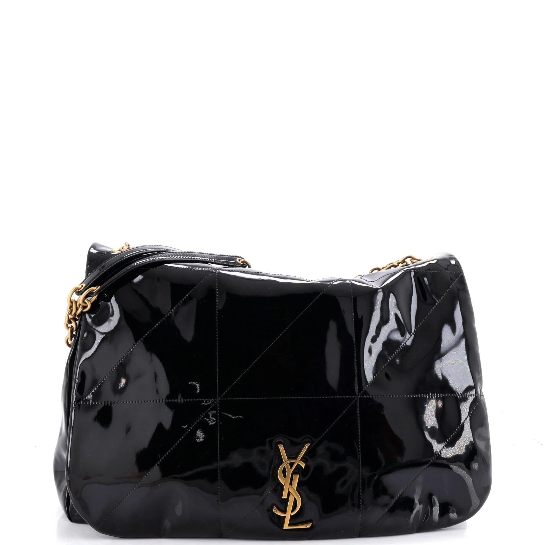Patent leather handbag