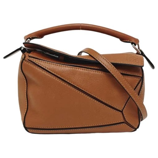 Puzzle leather mini bag