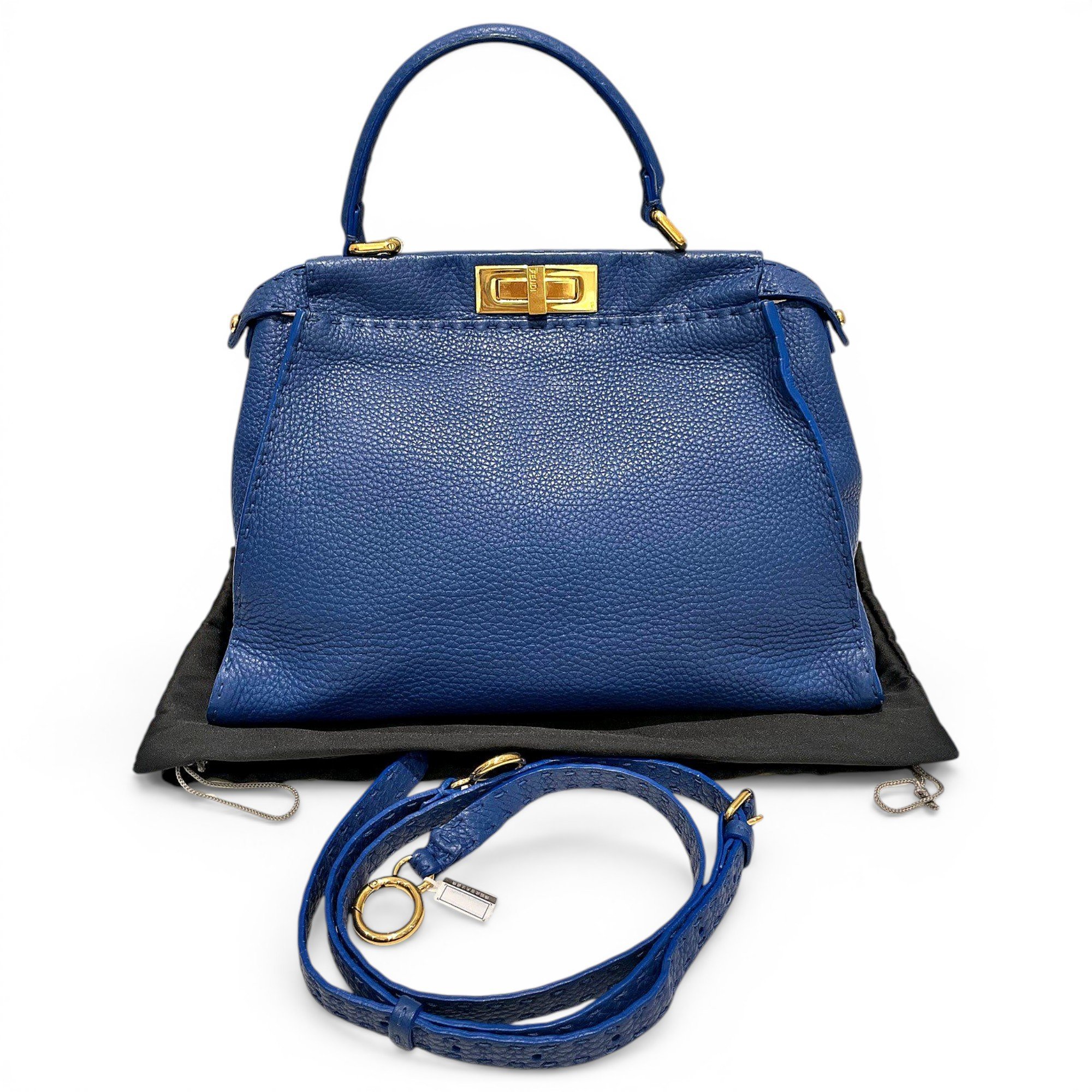 Peekaboo leather handbag
