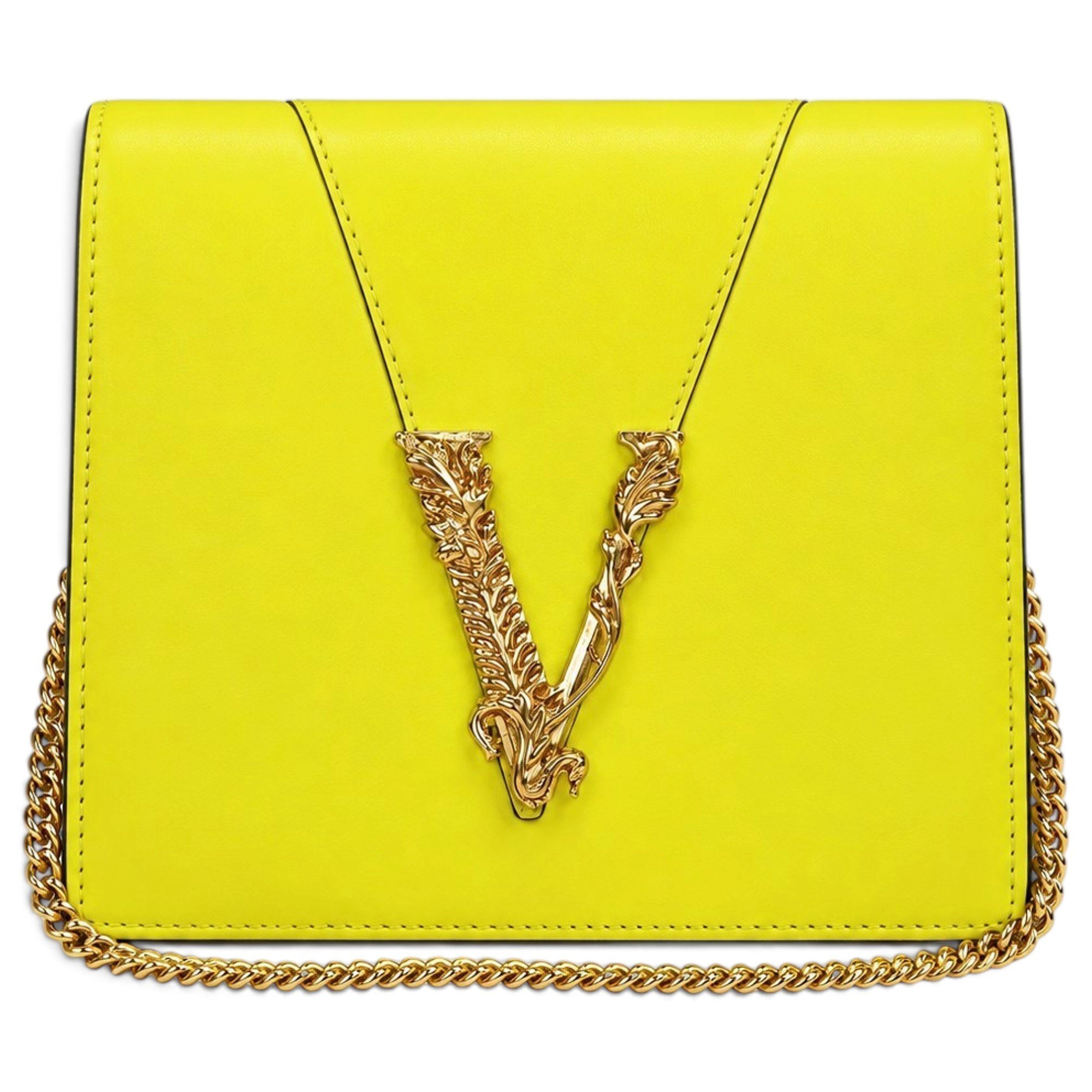 Leather clutch bag