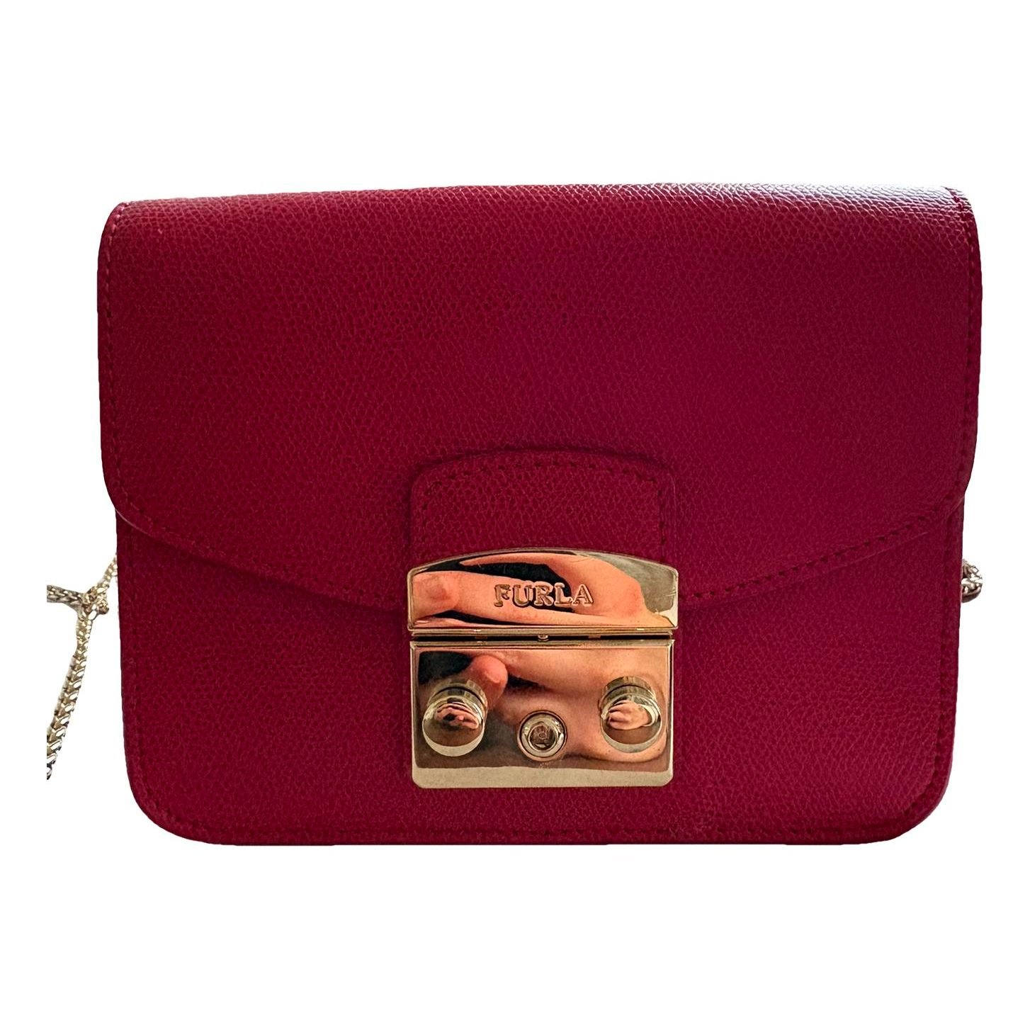 Metropolis leather clutch bag