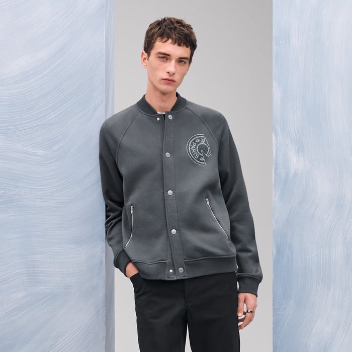 Orage Varsity Jacket With Clou De Selle Detail