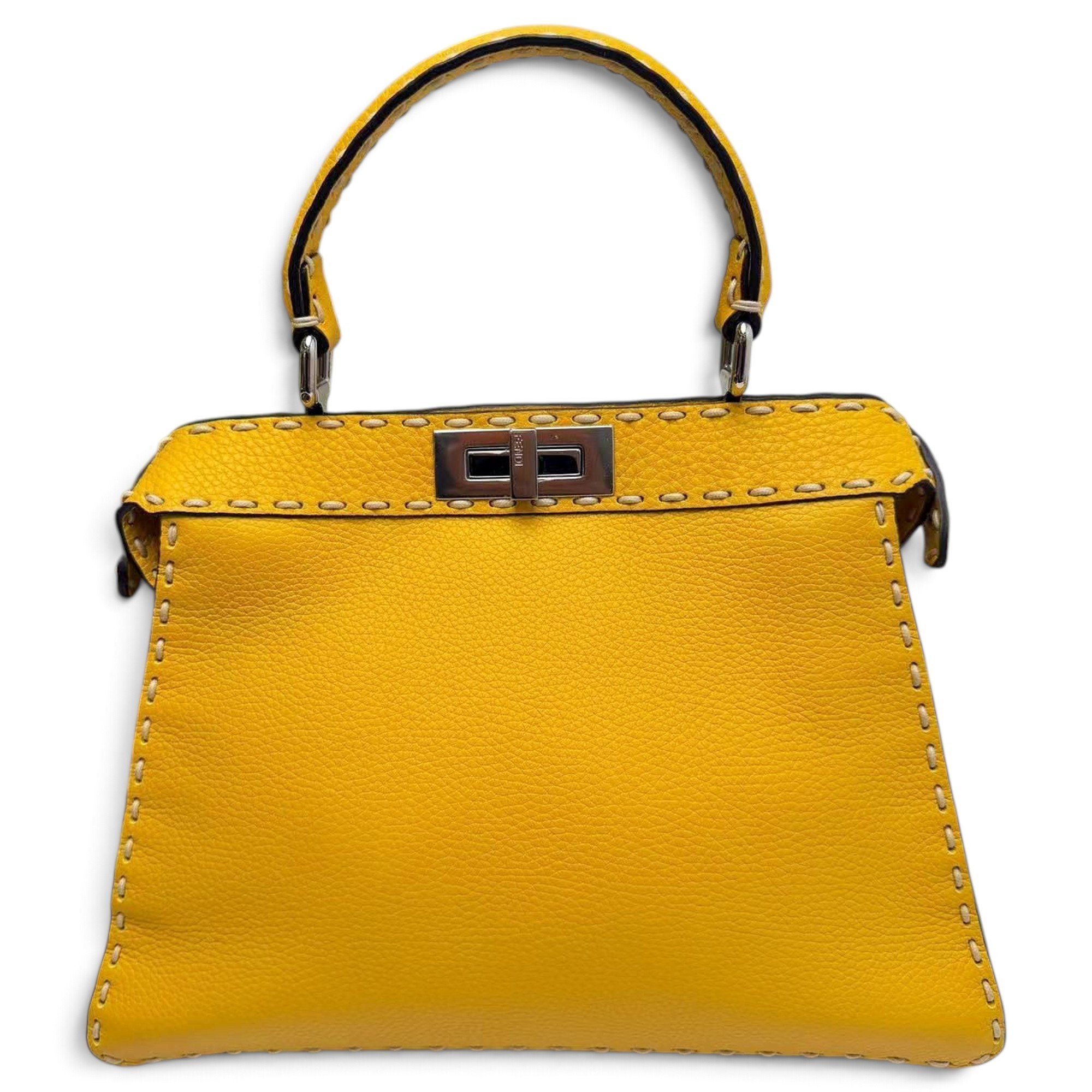 Peekaboo leather handbag