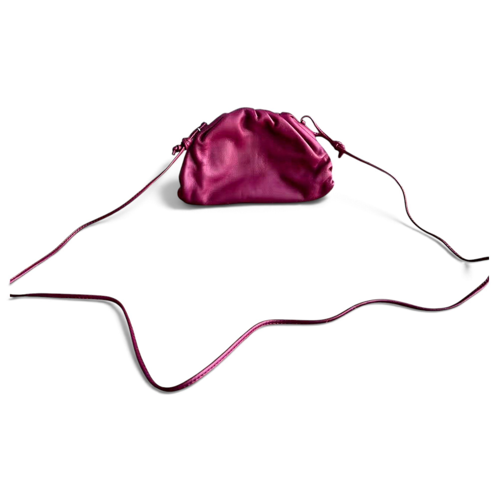 Pouch leather crossbody bag