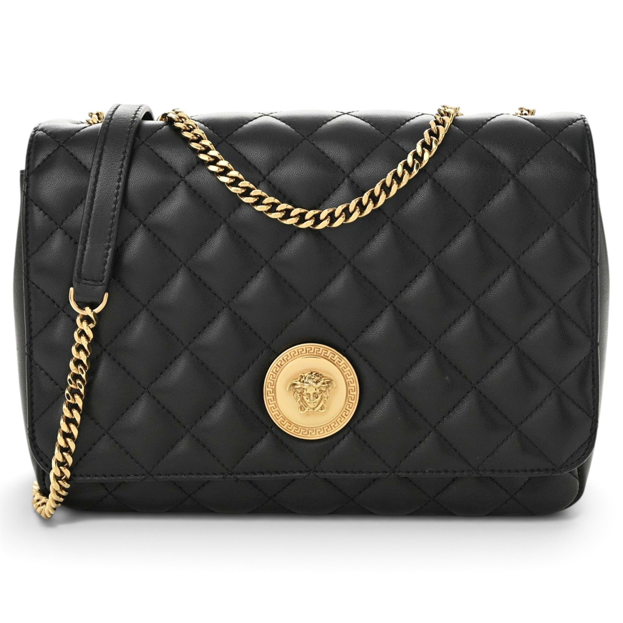 La Medusa leather handbag