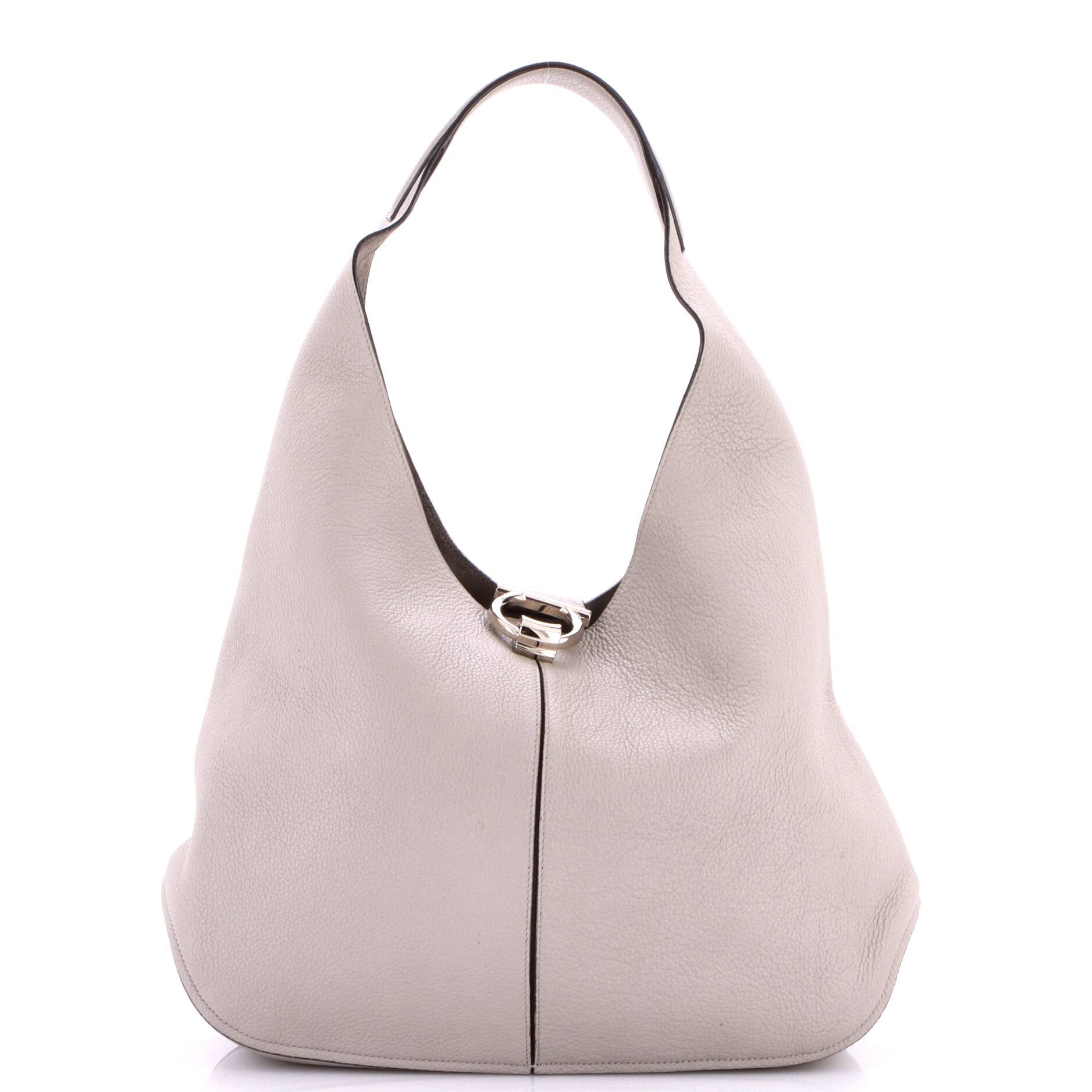Gancini Margot Hobo Leather