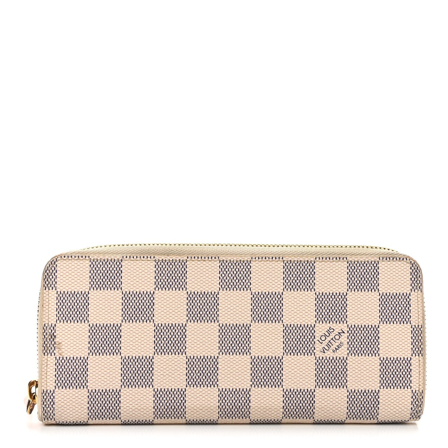 Louis Vuitton Damier Azur Clemence Wallet Rose Ballerine