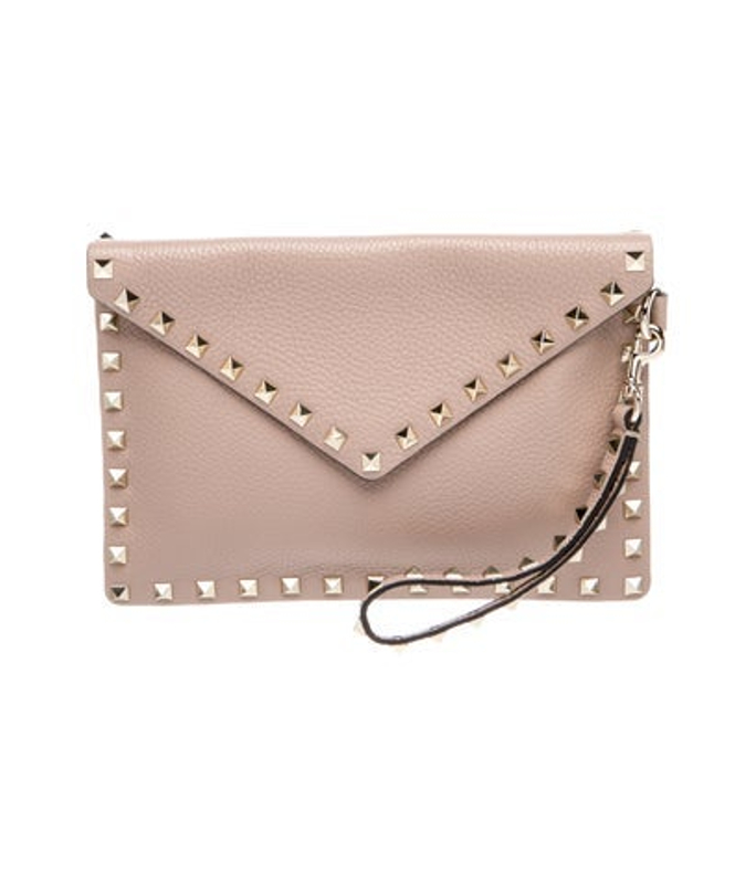 Valentino Rockstud Clutch W Tags