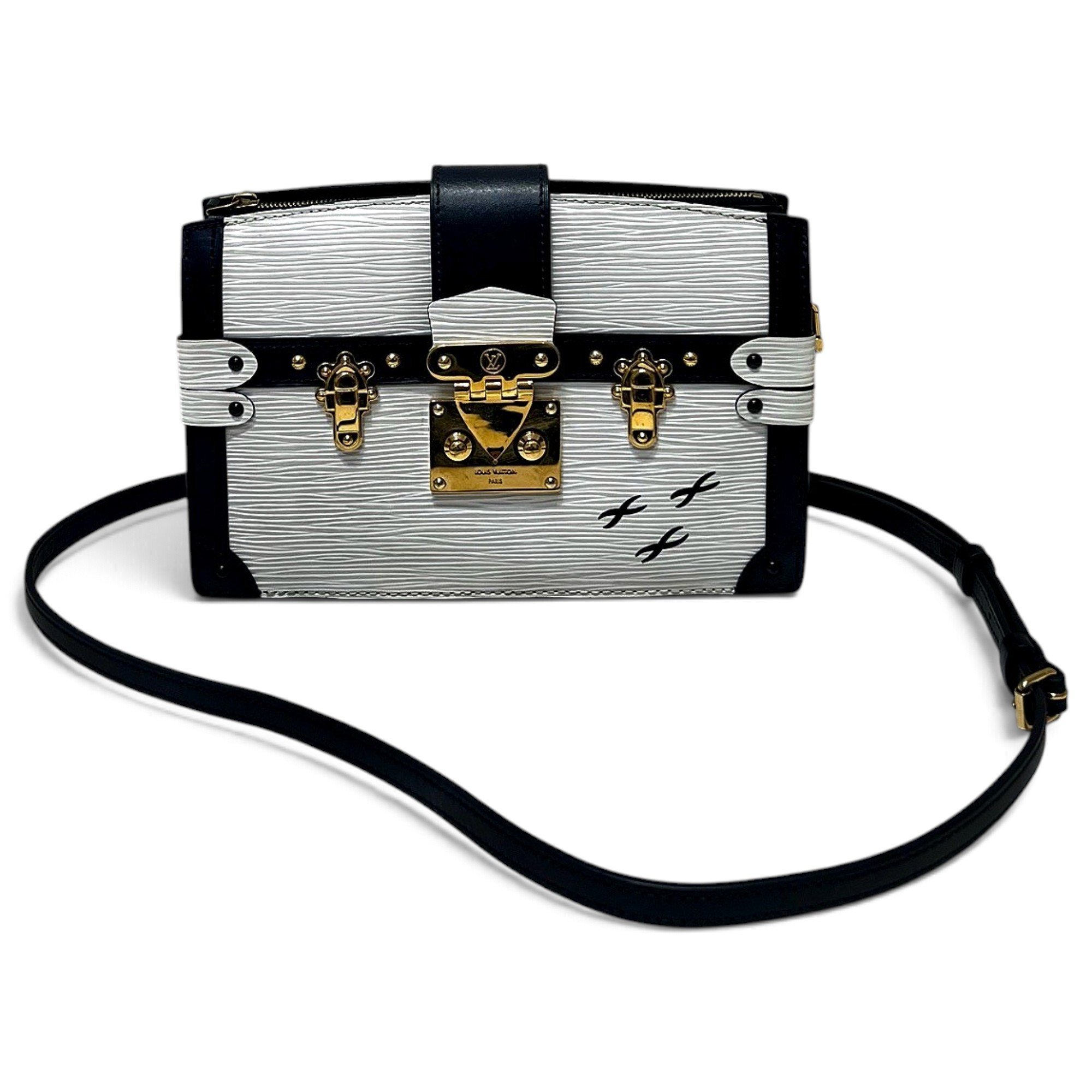 Petite Malle leather handbag