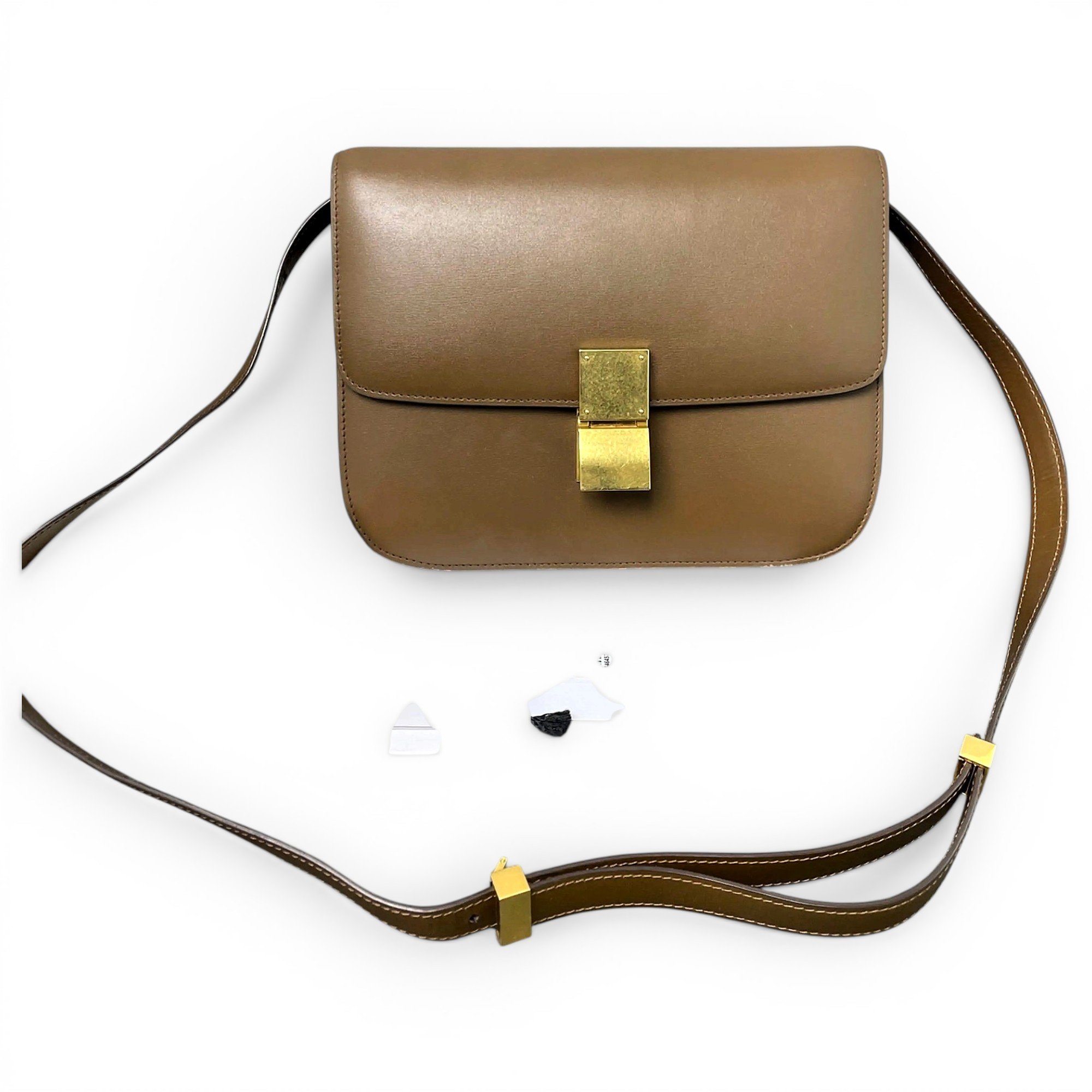 Classic leather crossbody bag