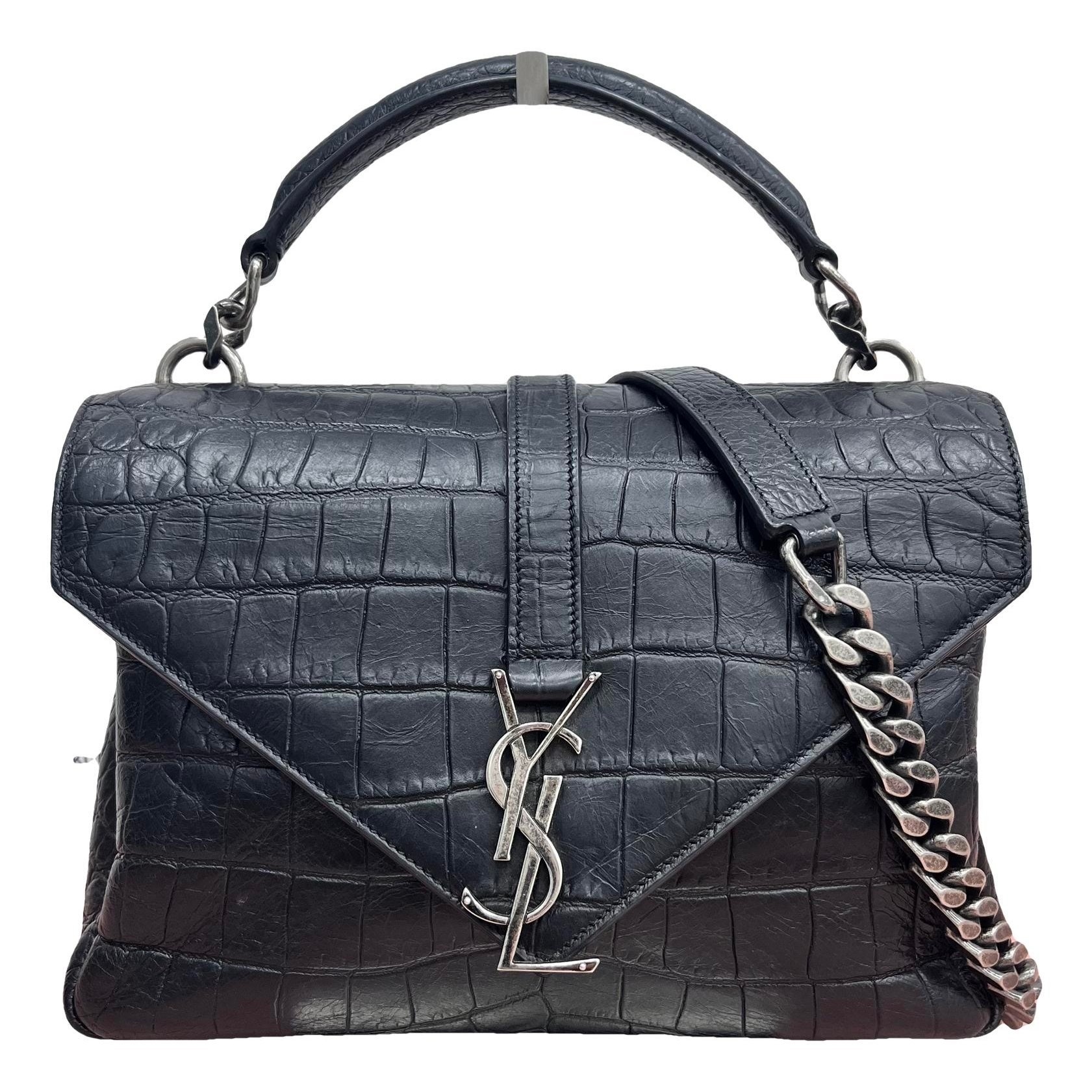 Collége monogramme leather handbag