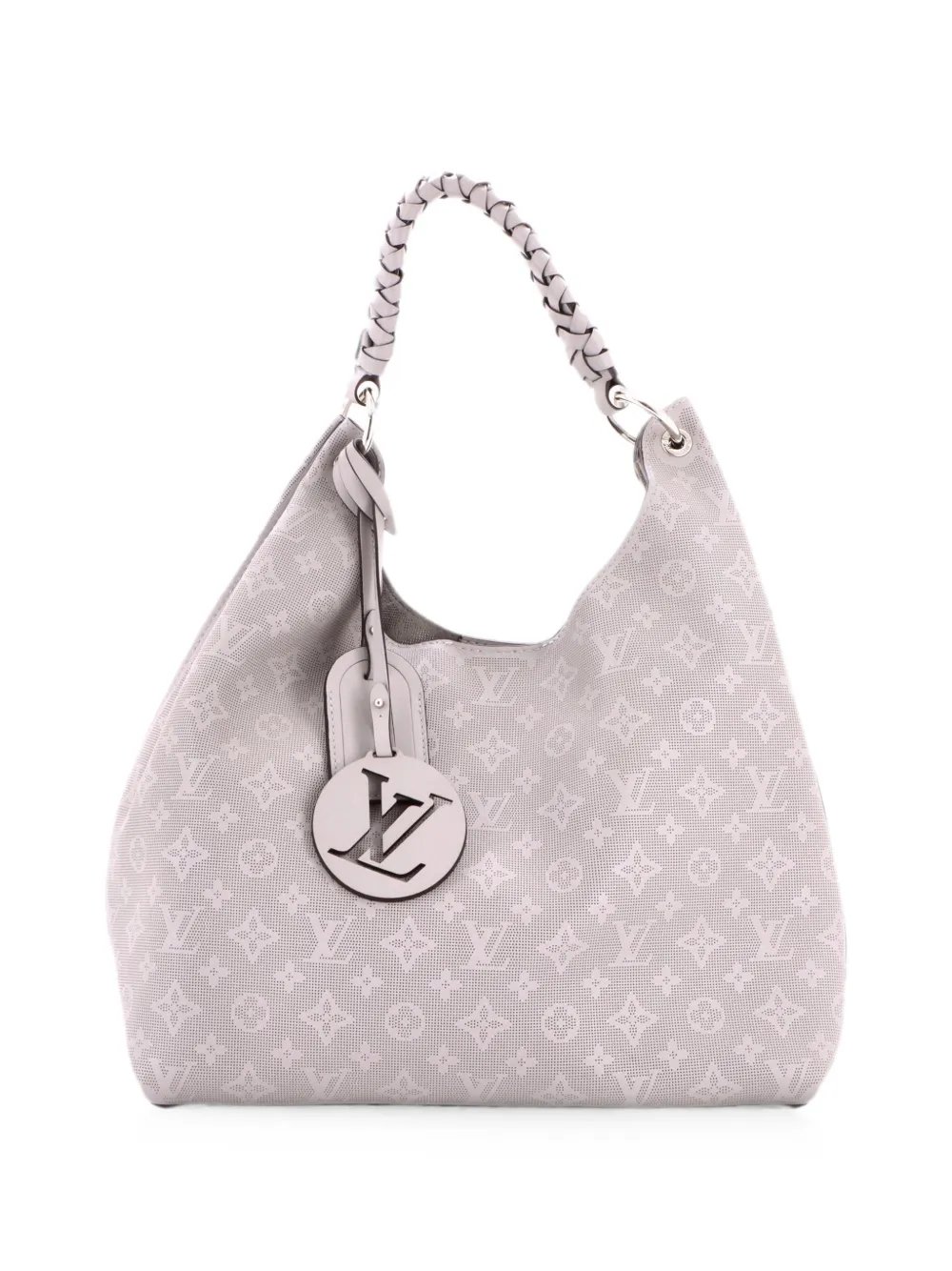 Carmel Reverse Mahina Leather hobo bag