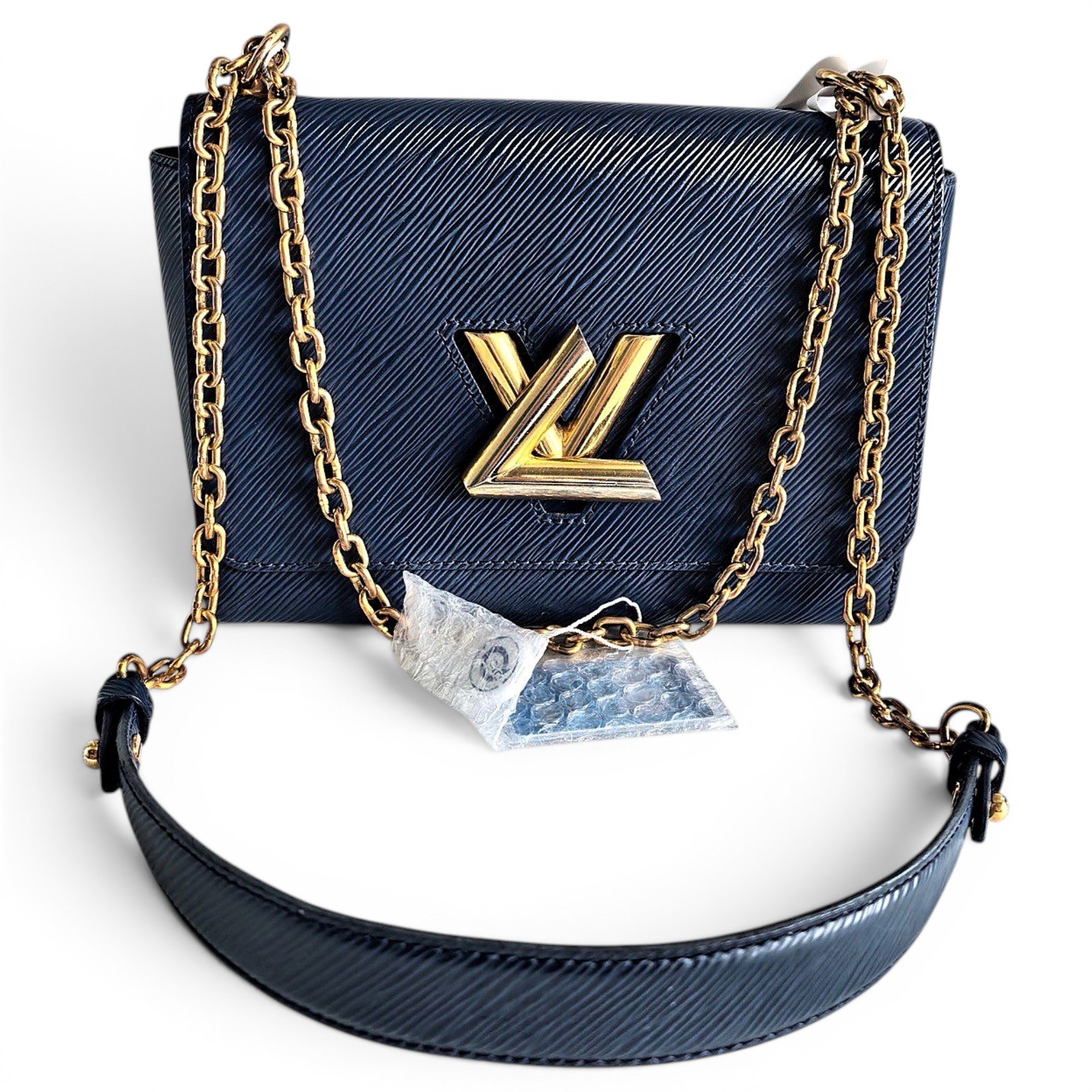 Twist leather handbag