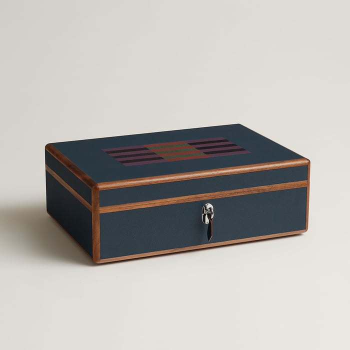Bleu De Malte Amalthee Oxer Lezard Watch Box, Large Model