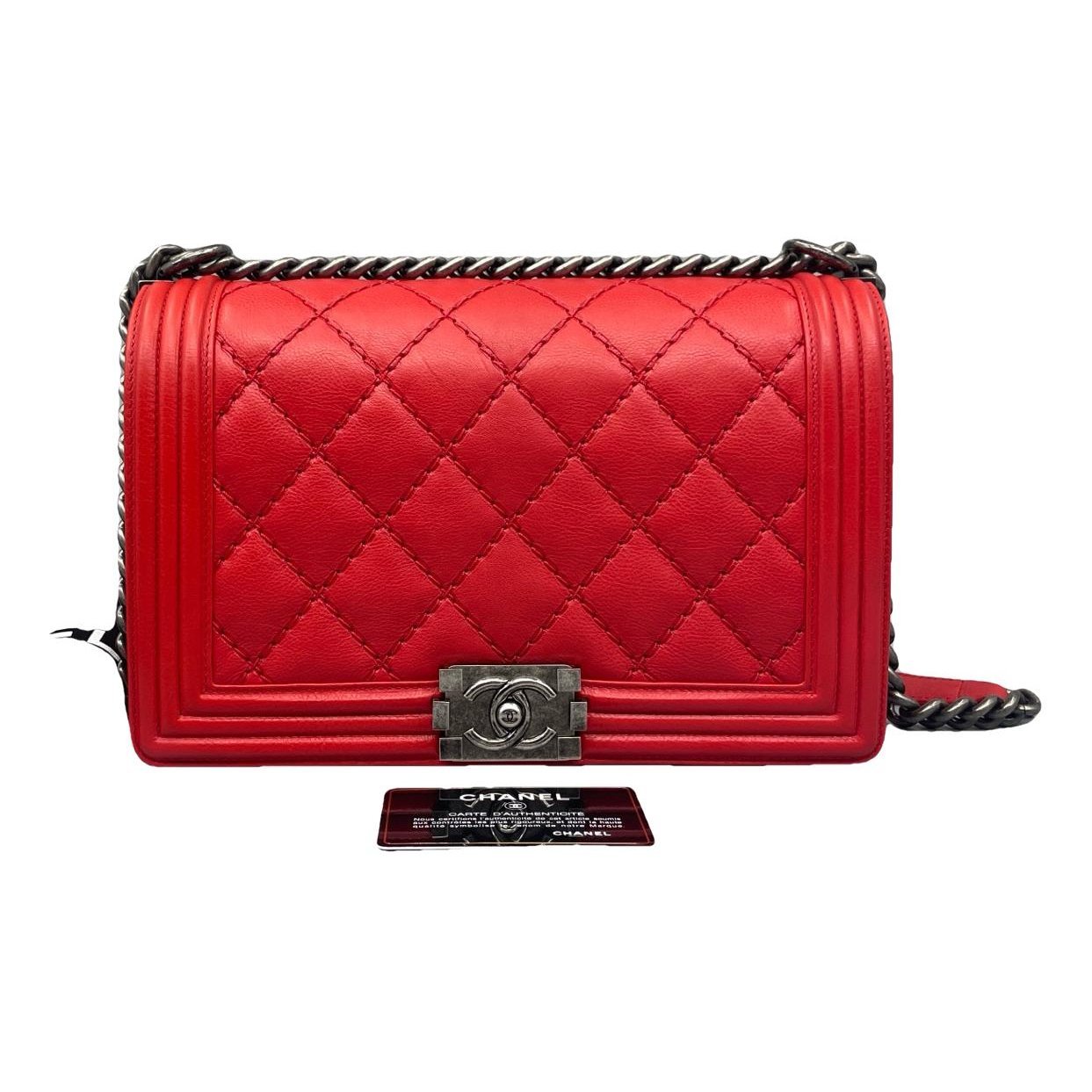 Boy leather crossbody bag