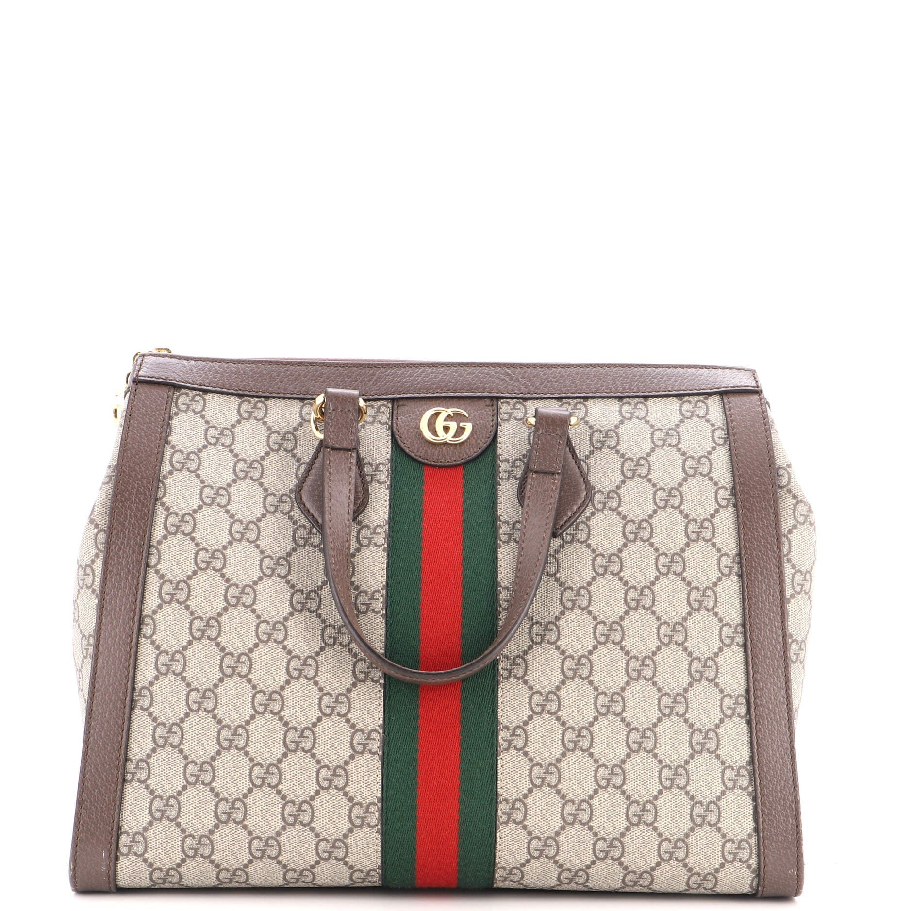Ophidia Top Handle Tote GG Coated Canvas Medium