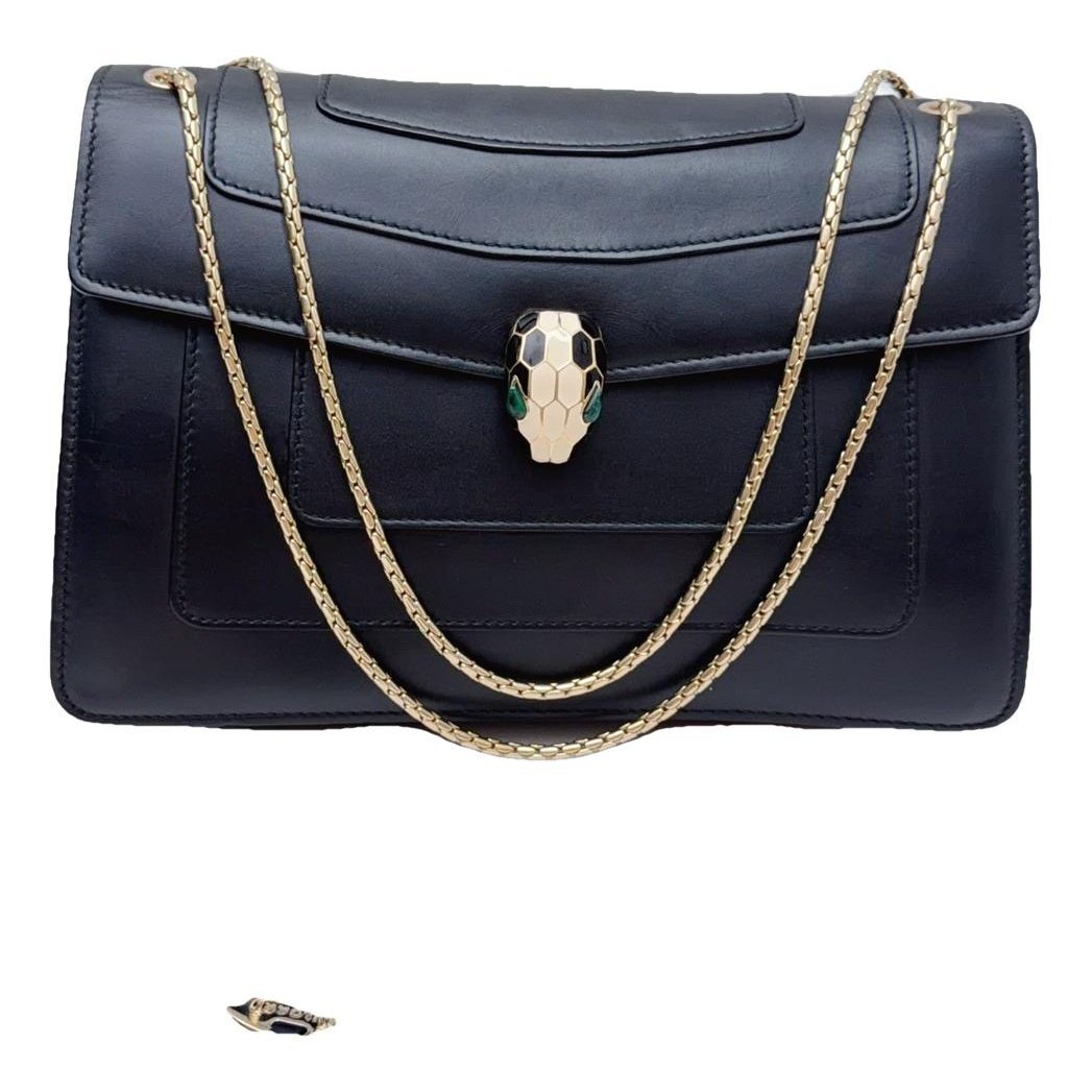 Serpenti leather handbag