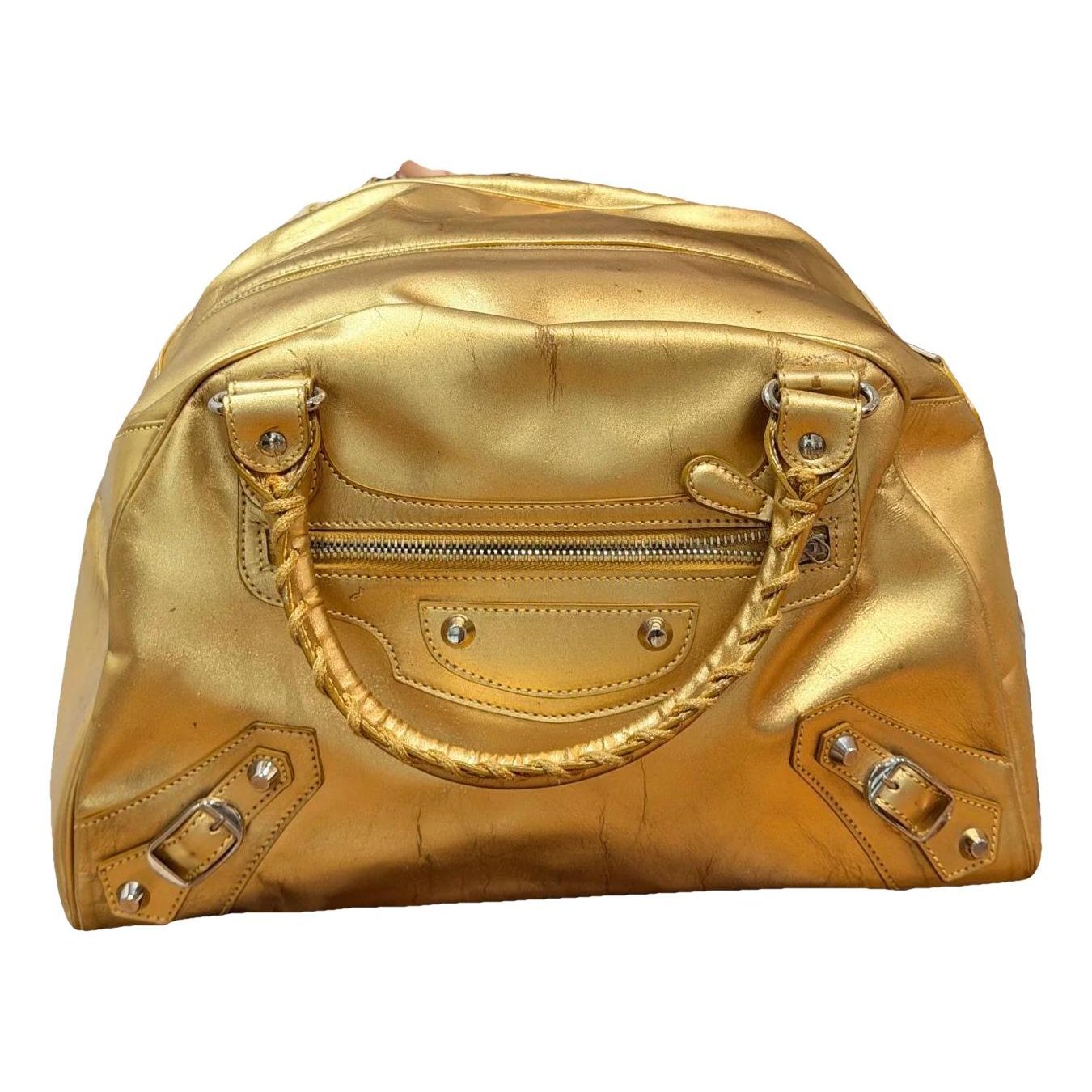 Leather bowling bag