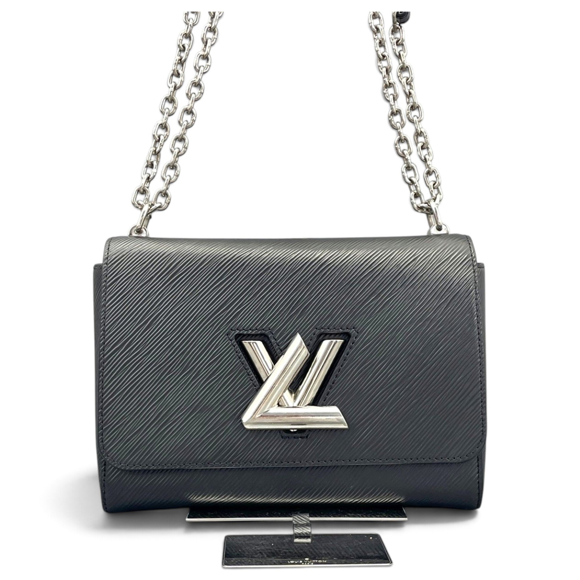 Twist leather handbag