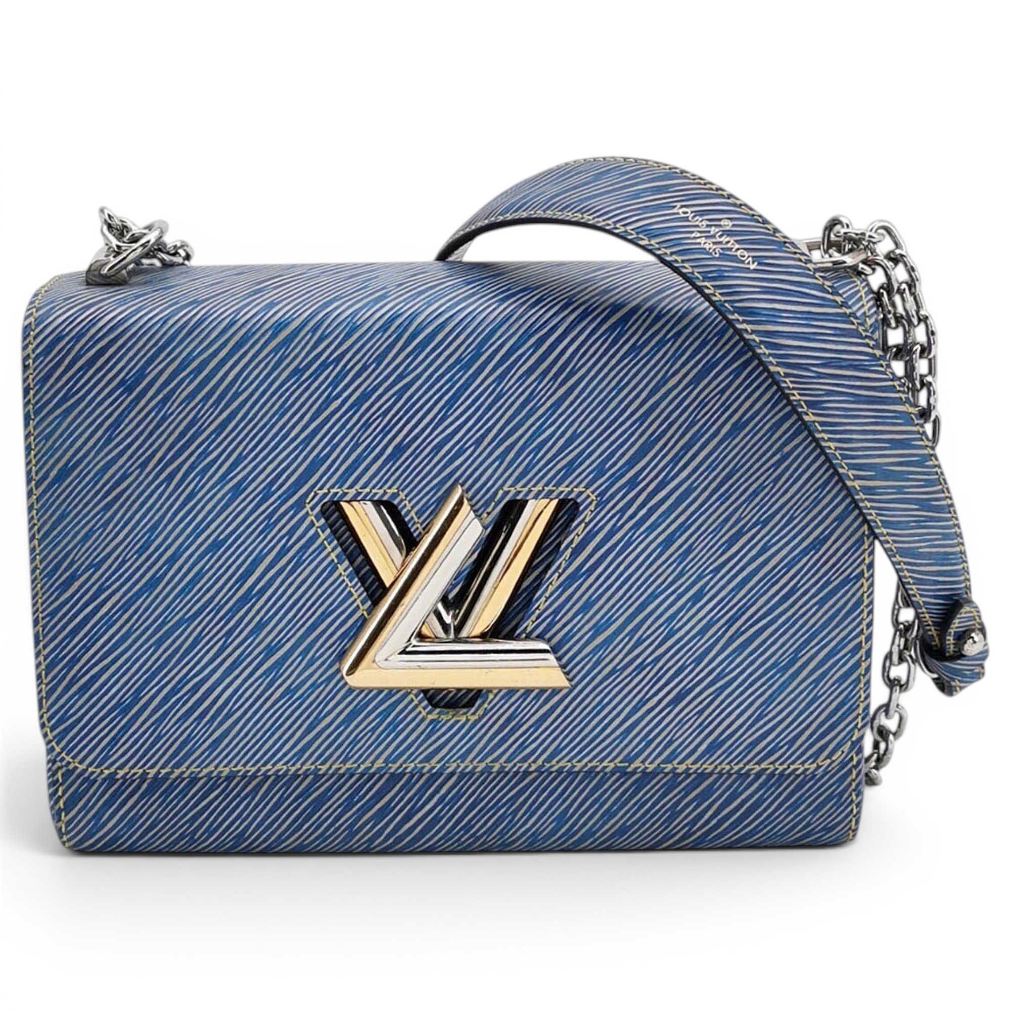 Twist leather handbag