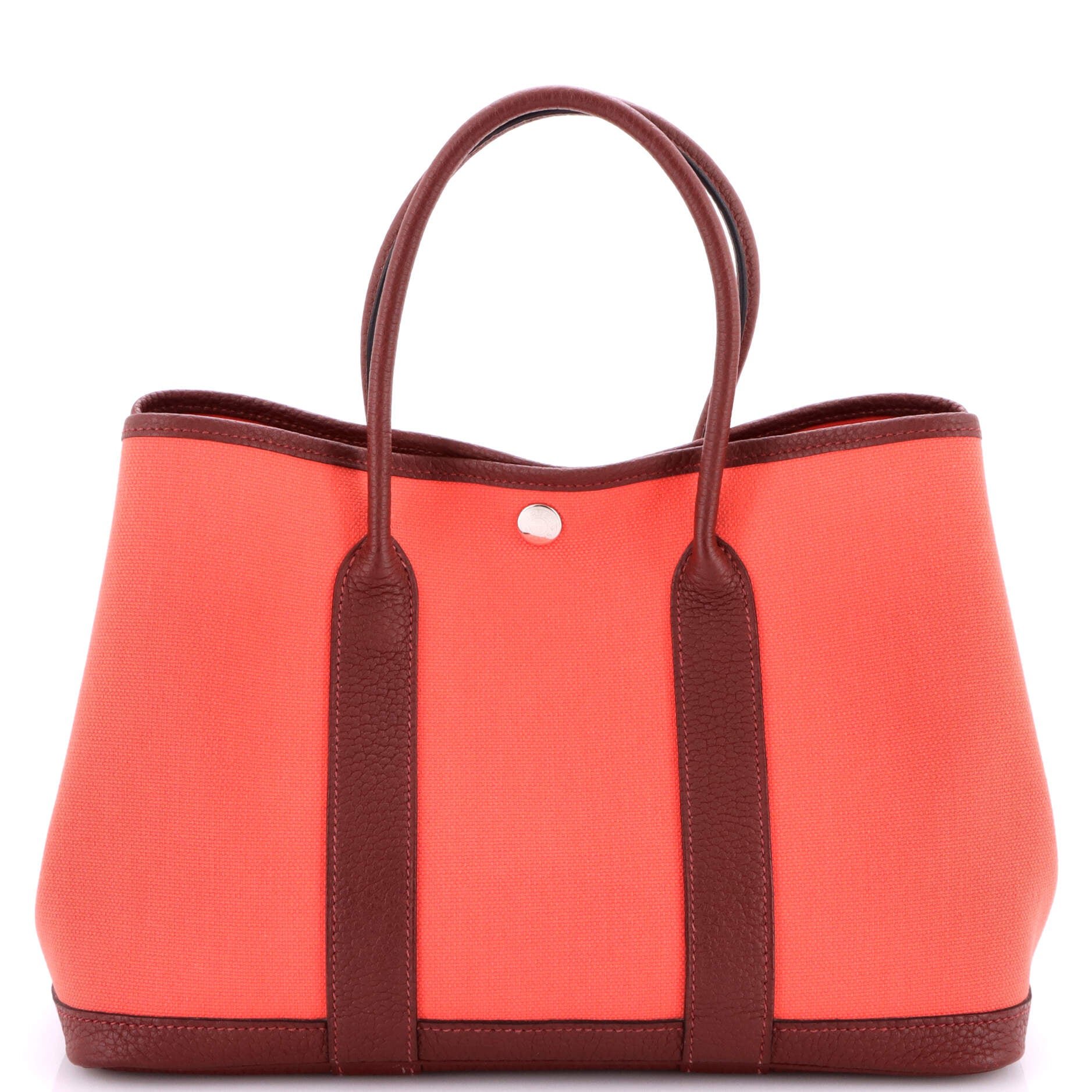 Hermes Garden Party Tote Toile and Leather 30