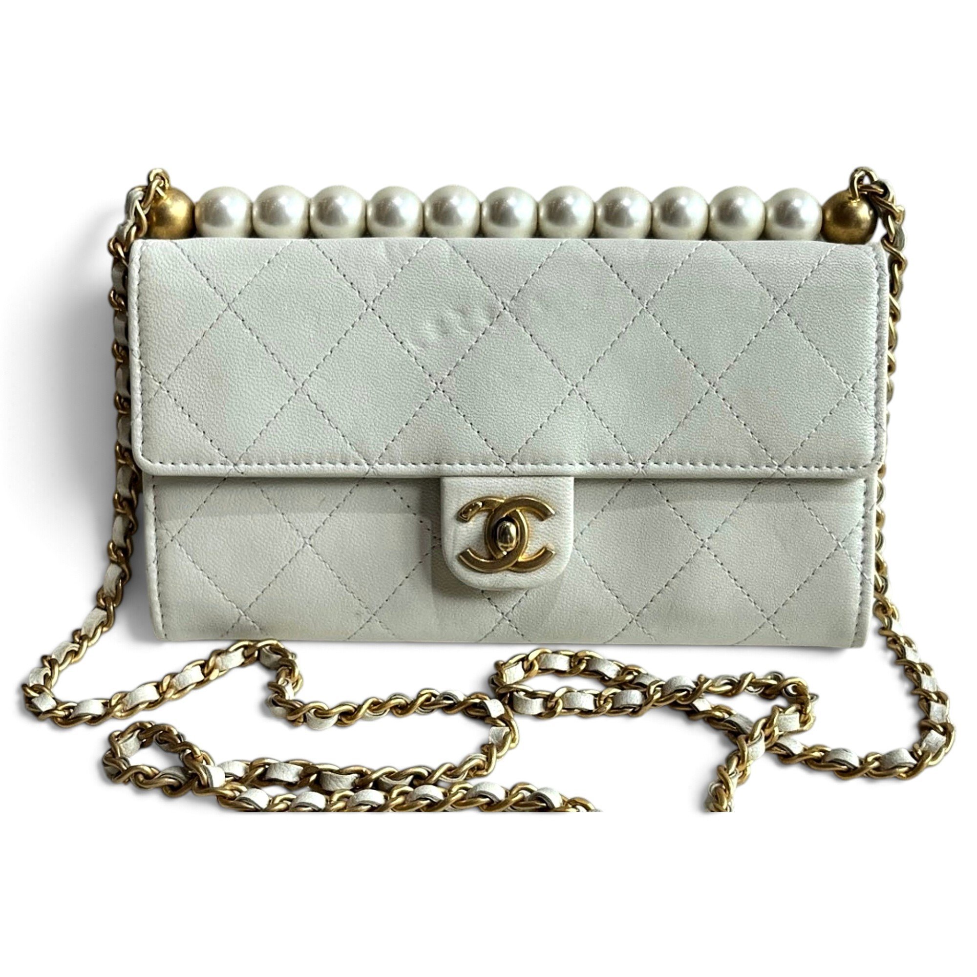 Wallet On Chain Timeless/Classique leather crossbody bag