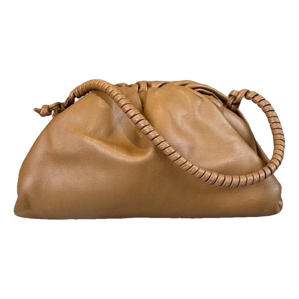 Pouch leather handbag