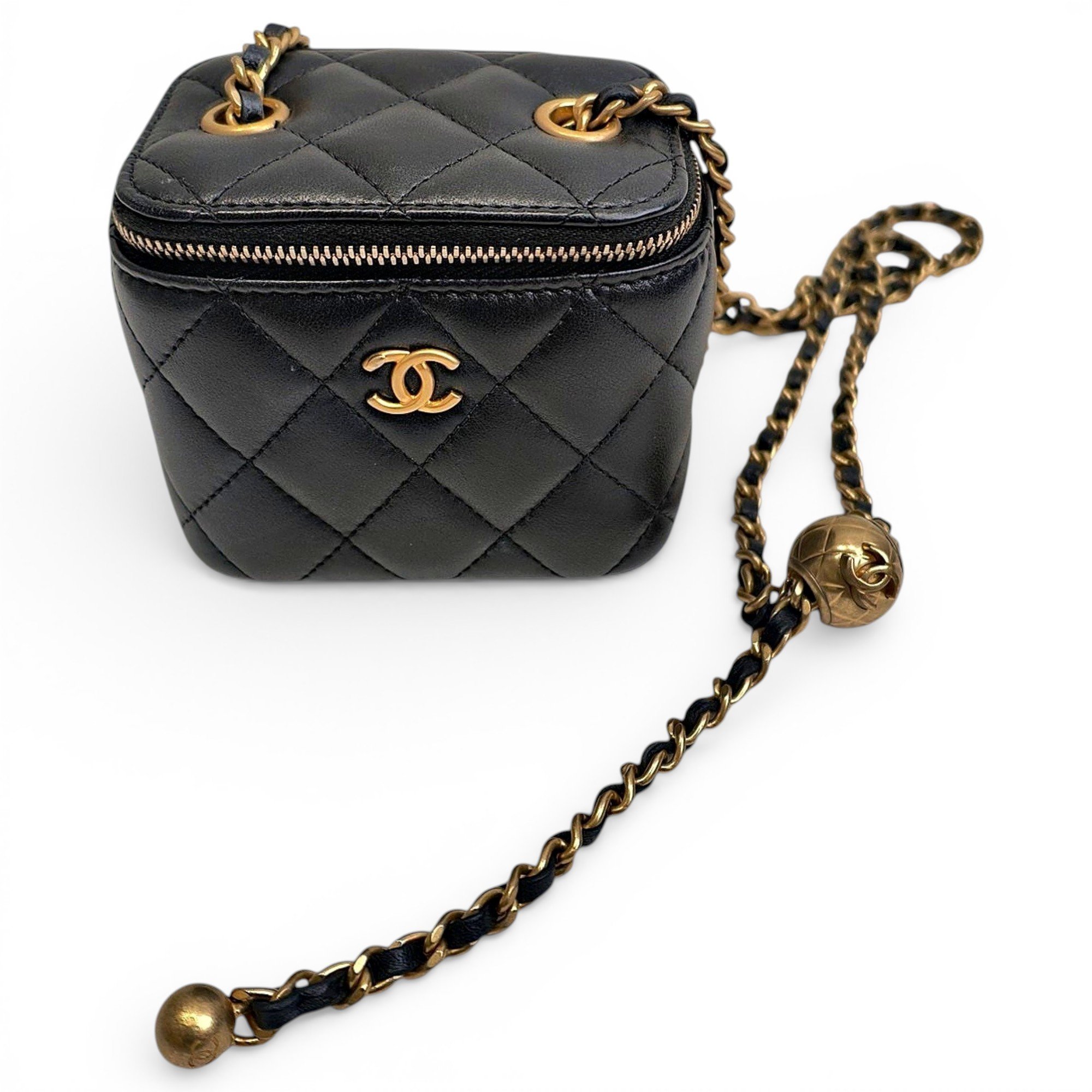 Trendy CC Vanity leather handbag