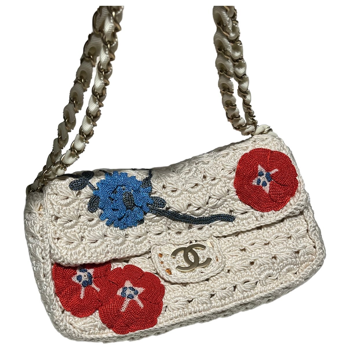 Trendy CC Flap cloth handbag