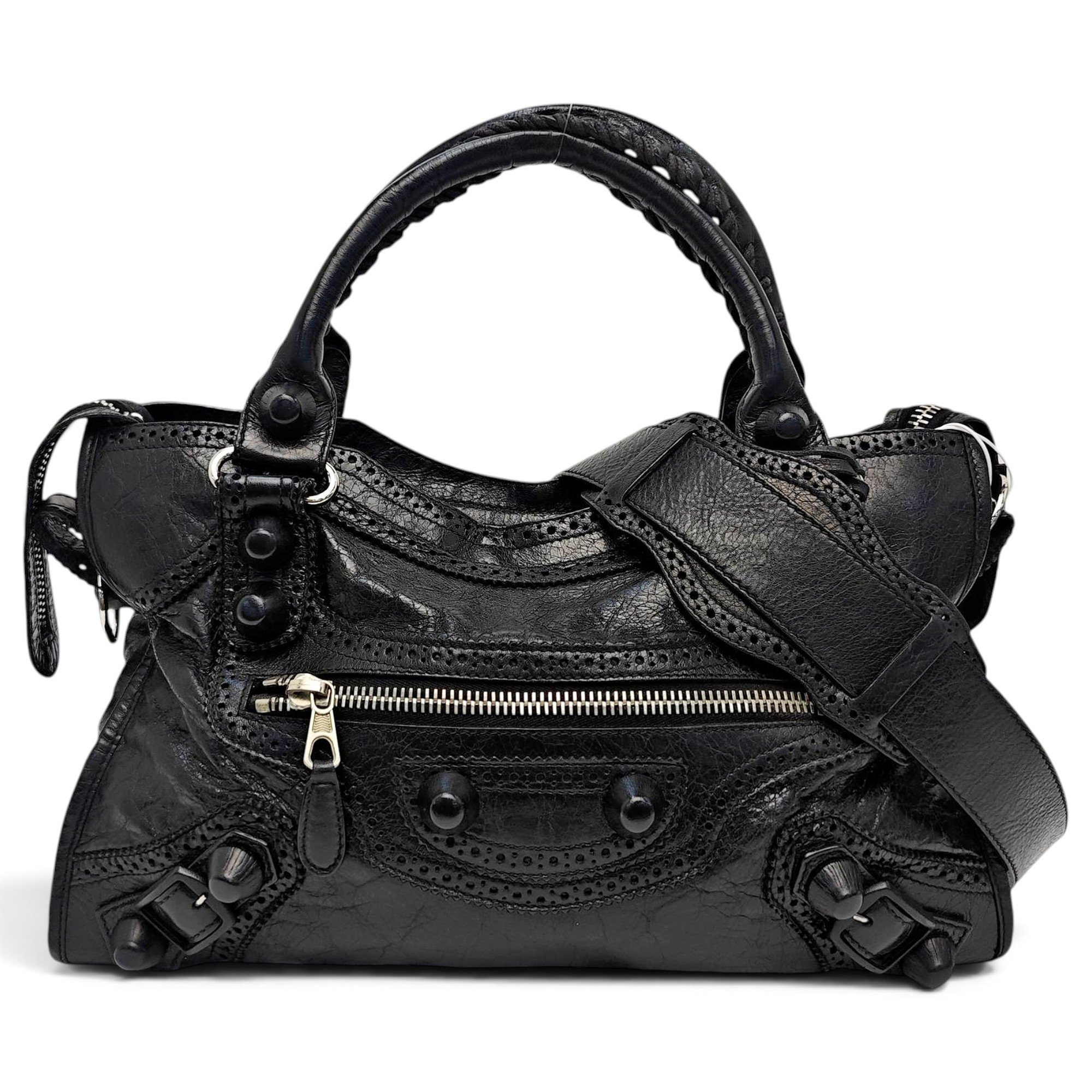 City leather crossbody bag