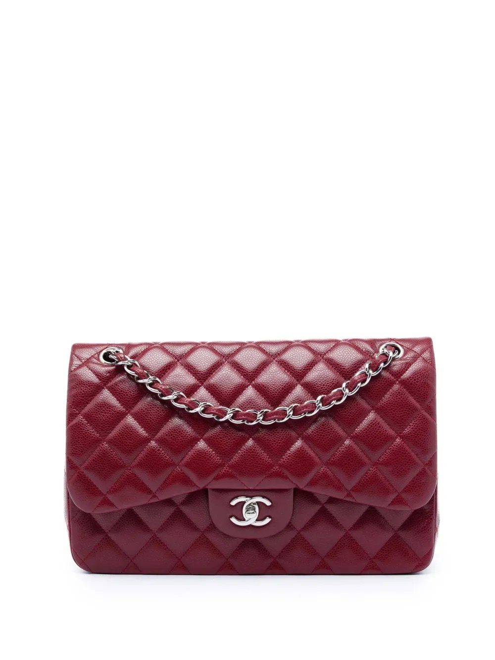 2010-2011 Jumbo Classic Caviar Double Flap shoulder bag